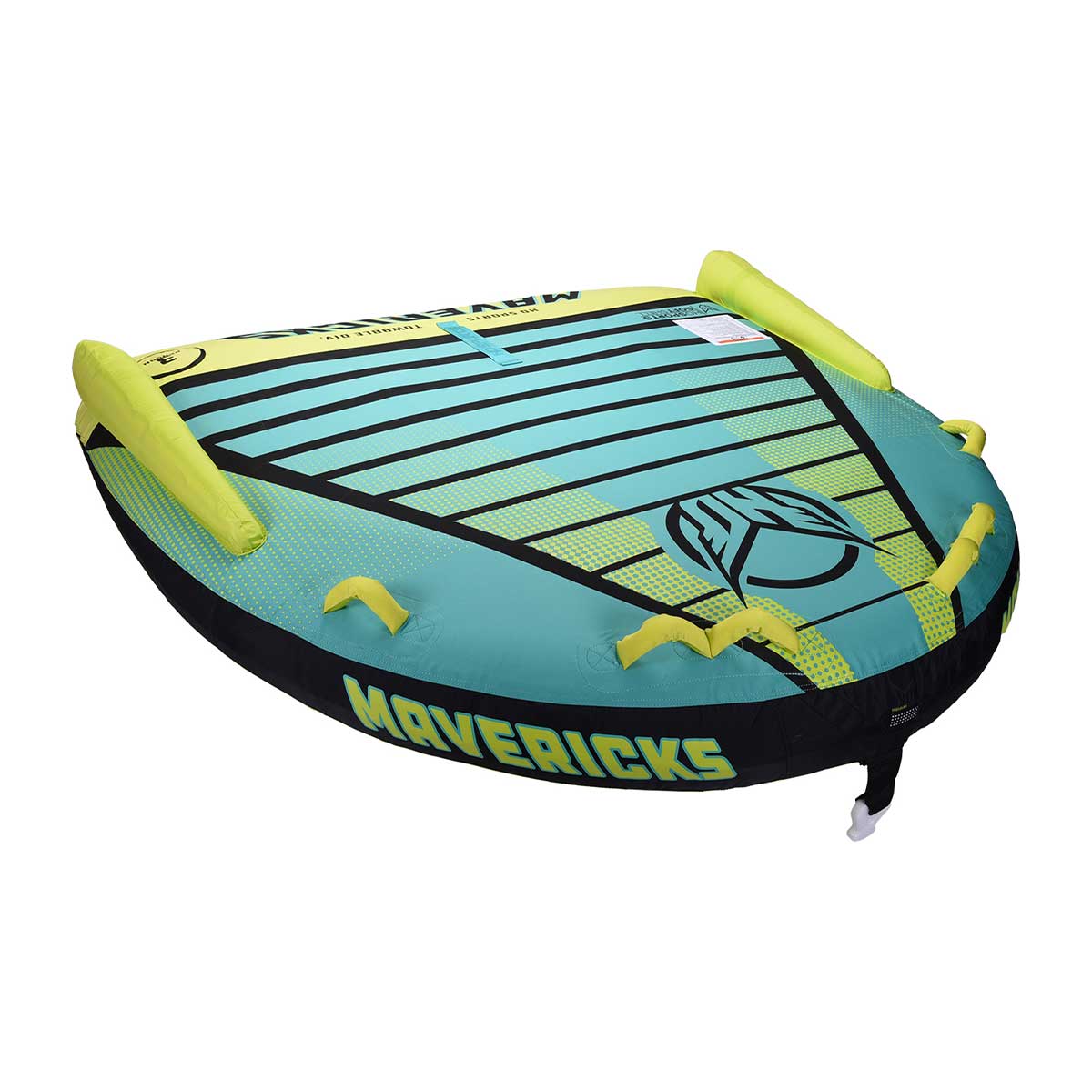 HO Mavericks 3-Person Towable Tube - Heavy Duty Inflatable Water Tube for Boating, Lakes & Rivers - Fun Summer Activity for Families & Friends