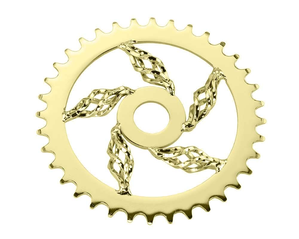 Lowrider Bike Cage Twisted Steel Chainring 1/2