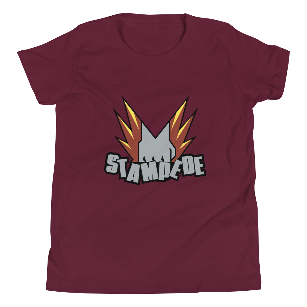 Zoo Jitsu Fighters Stampede Youth Short Sleeve T-Shirt - Cool Animal Martial Arts Graphic Tee for Boys & Girls - Perfect for School, Playdates & Martial Arts Classes
