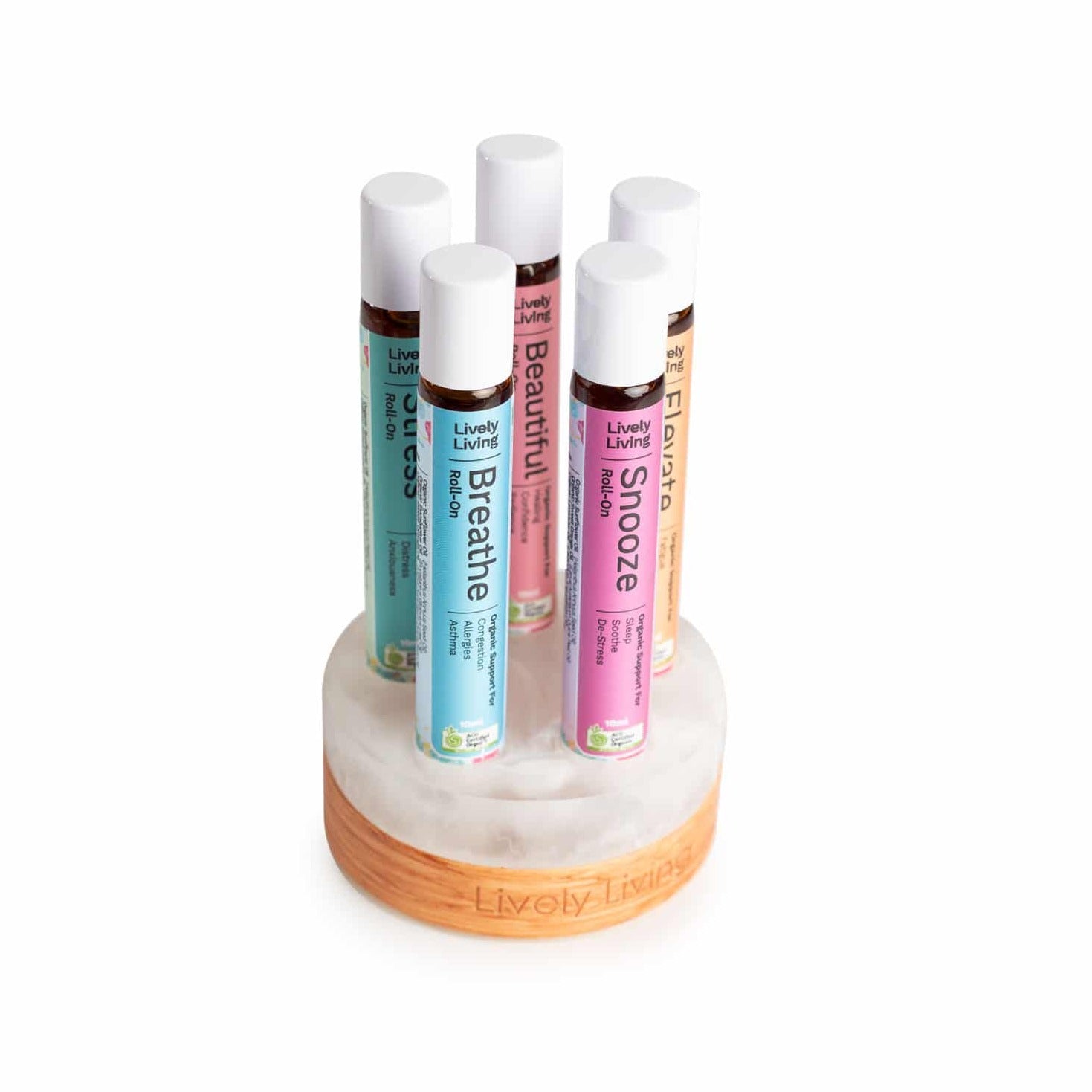 Essential Oil Roll On Stand Holder - Organize & Display Your Aromatherapy Roller Bottles - Perfect for Home, Spa, and Yoga Studio Use