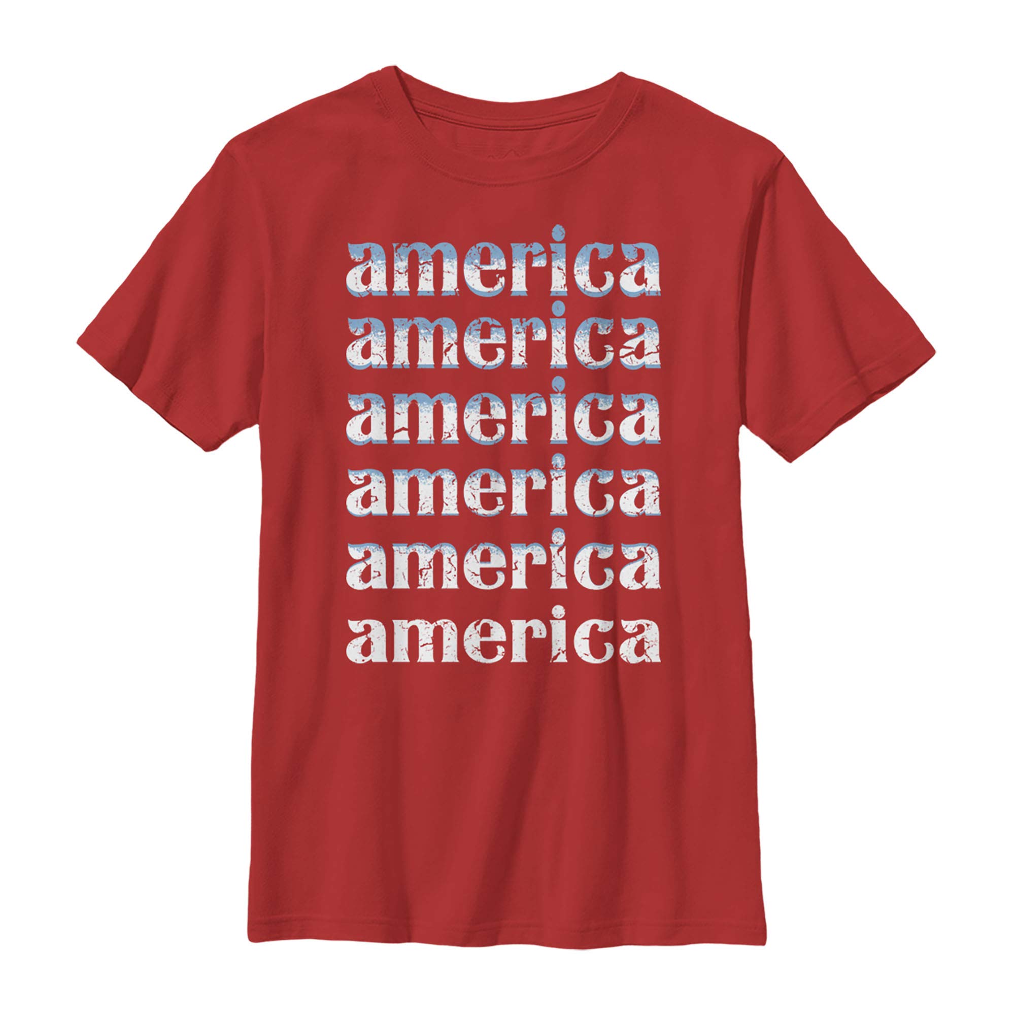 LOST GODS Patriotic Boys' 4th of July American Flag T-Shirt - Independence Day Kids' Graphic Tee for BBQ, Fireworks & Summer Celebrations