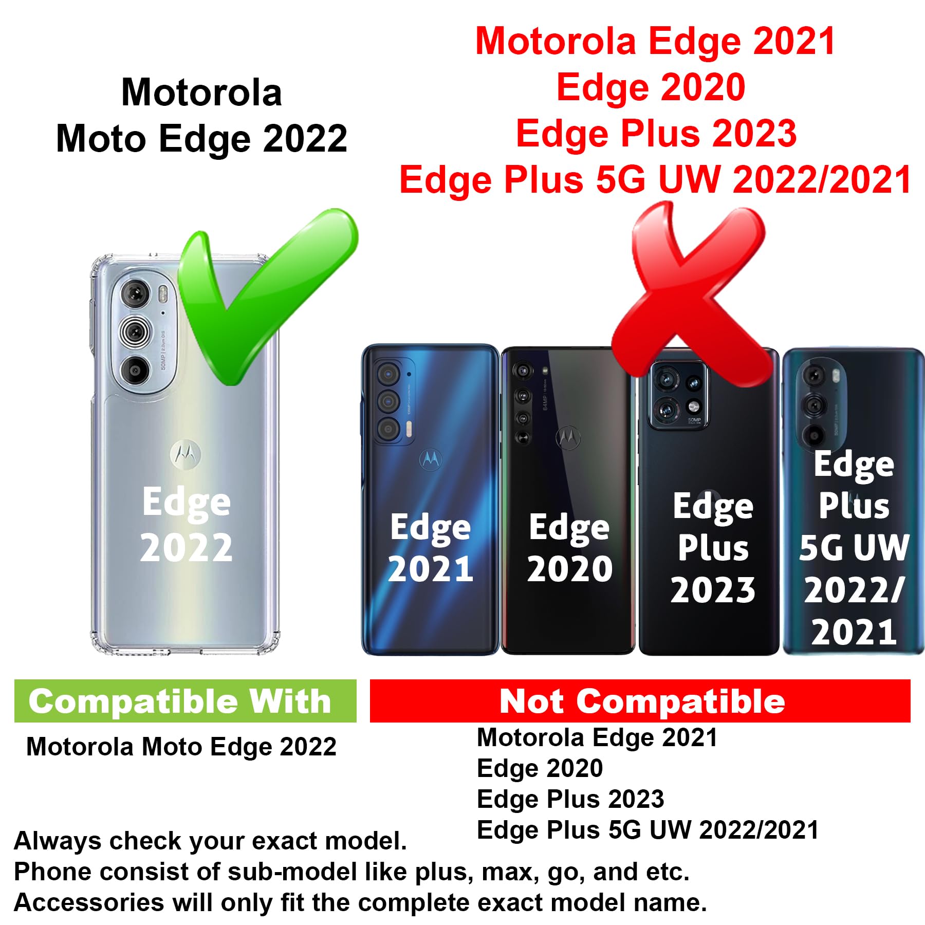 Slim Protective Case for Motorola Edge 2022 (Not Edge Plus) | Shockproof TPU Cover with Tempered Glass Screen Protector | Leopard Print Design | Perfect for Everyday Use & Travel Protection