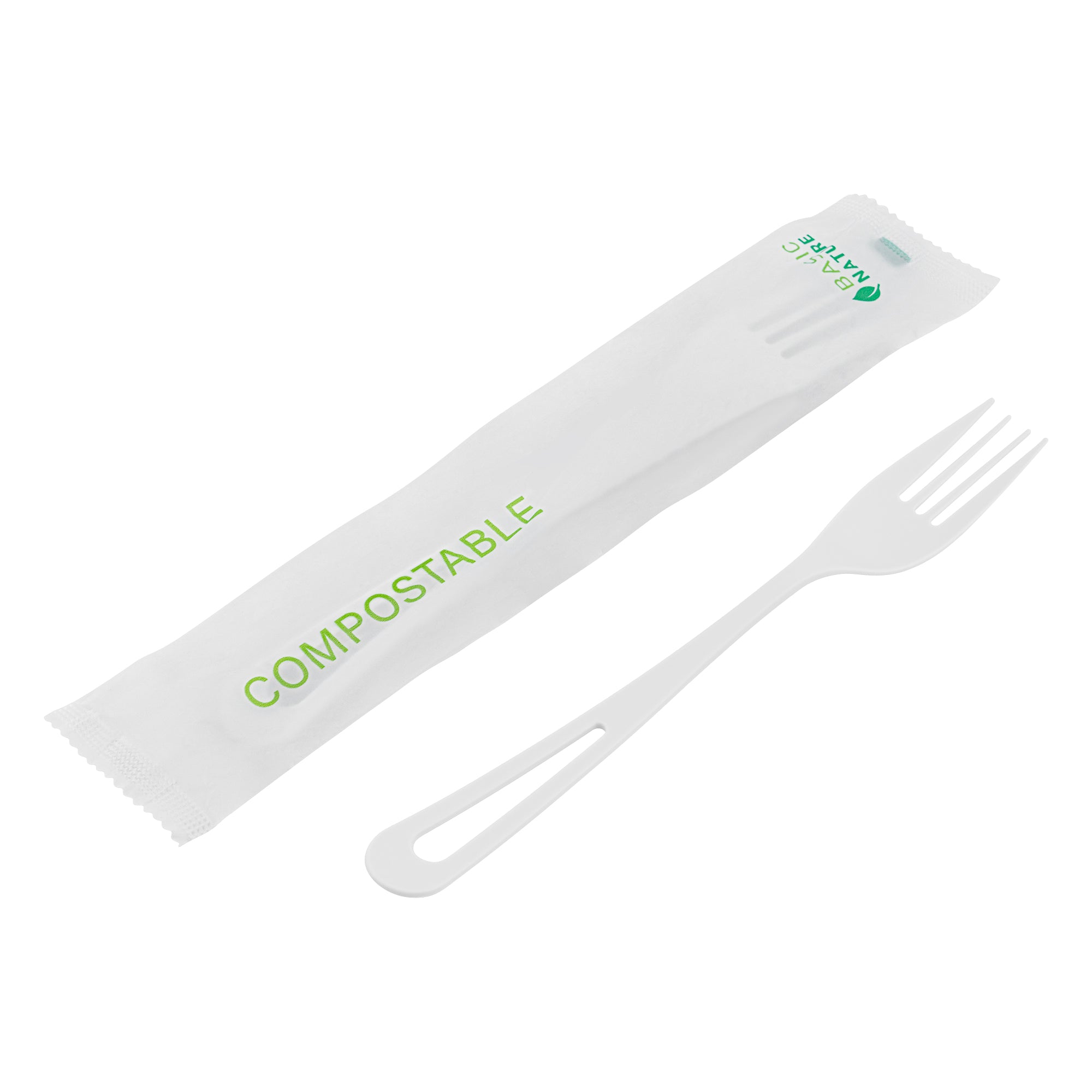 Eco-Friendly Compostable White CPLA Plastic Forks - 250 Count Box | Heat Resistant, Biodegradable Cutlery for Parties, Picnics & Catering Events