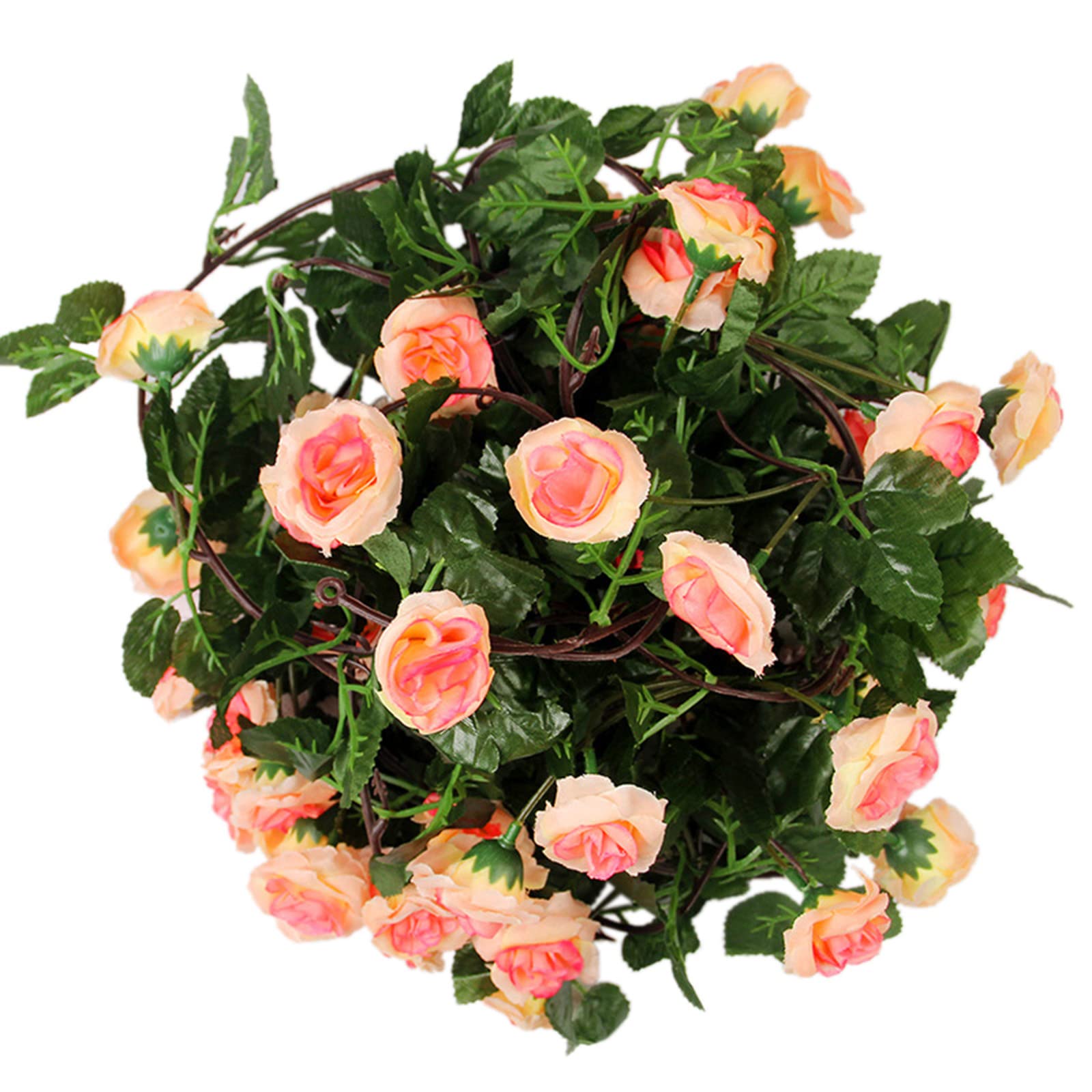 Artificial Rose Vine Wall Decor - 22