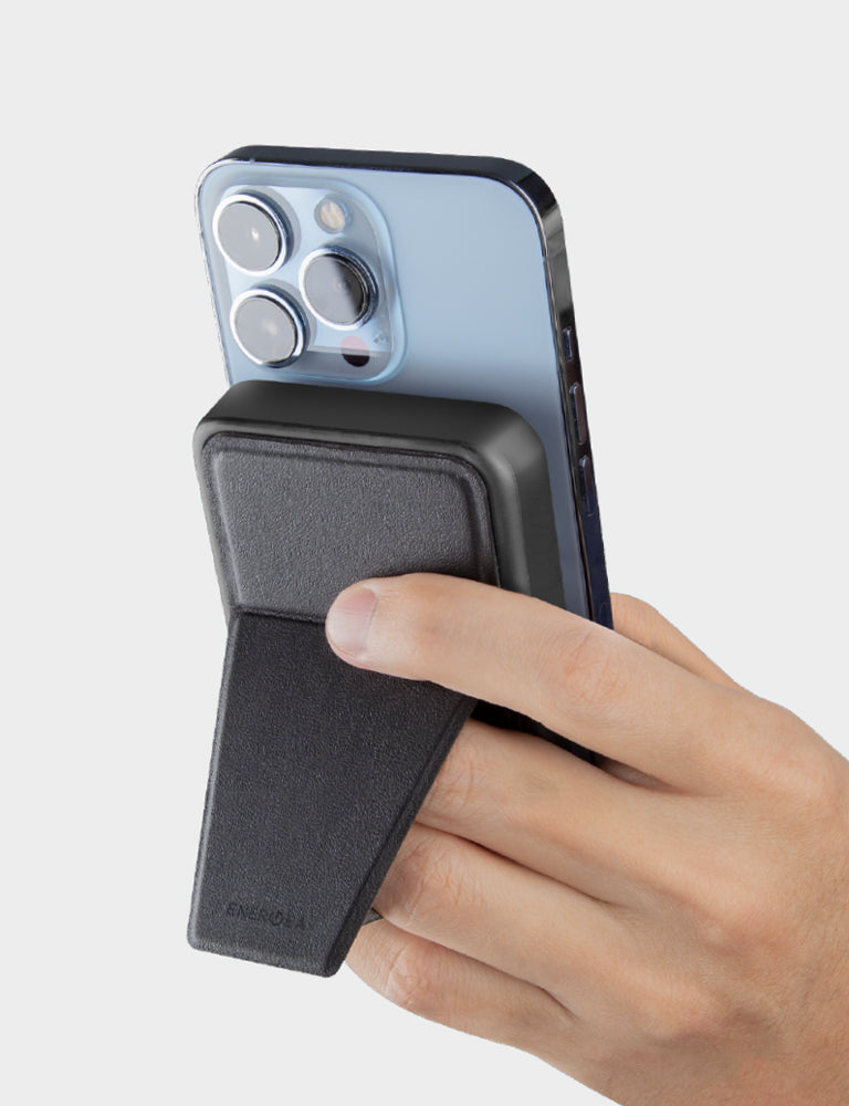 MagPac Grip 10,000mAh Portable Power Bank - High Capacity External Battery Pack for iPhone, Android, Smartphones - Perfect for Travel, Camping, and Emergency Charging