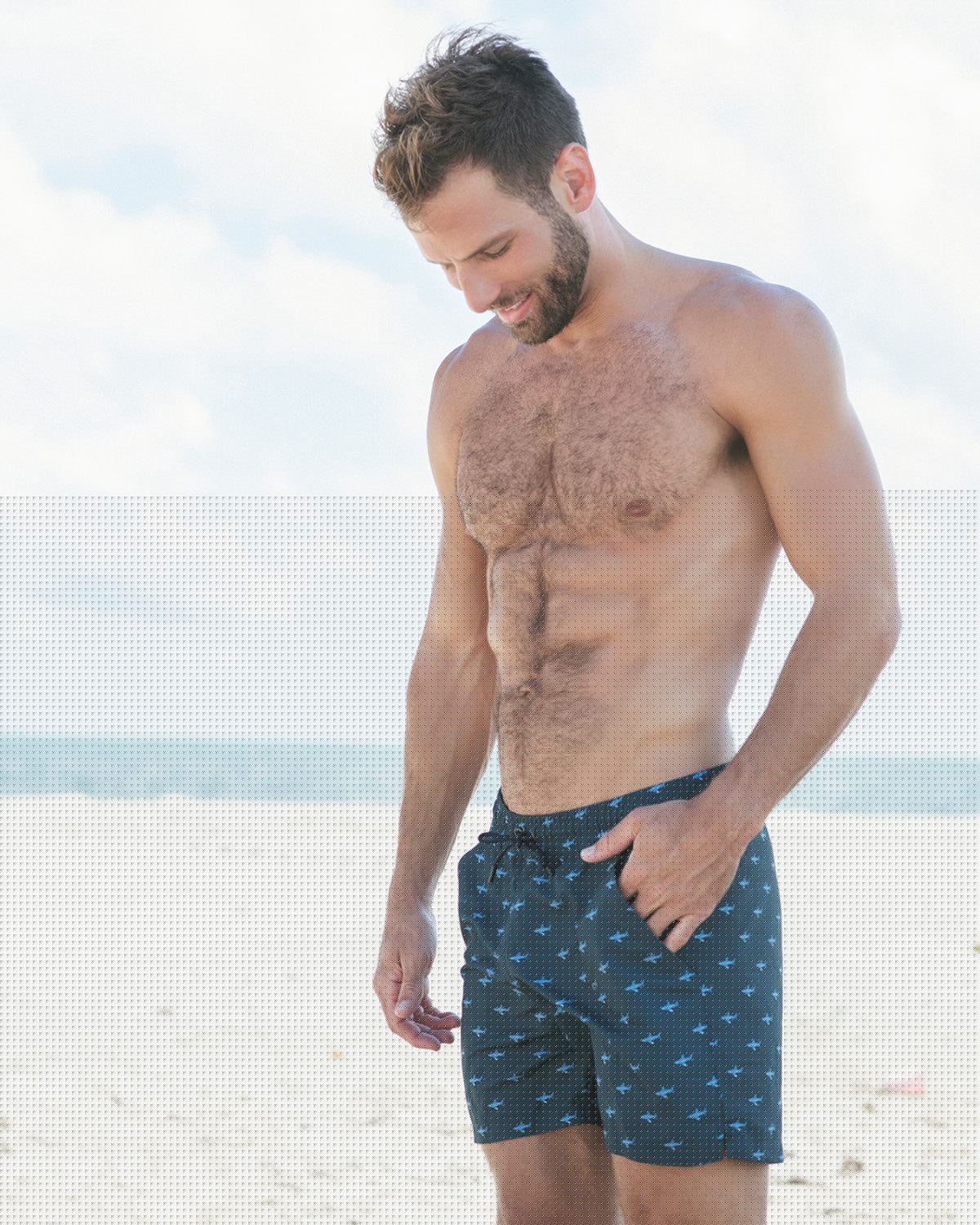Eco-Friendly Men's Swim Trunks with Soft Inner Mesh Lining - Quick-Dry, Comfortable & Sustainable Swimwear for Beach, Pool & Water Sports