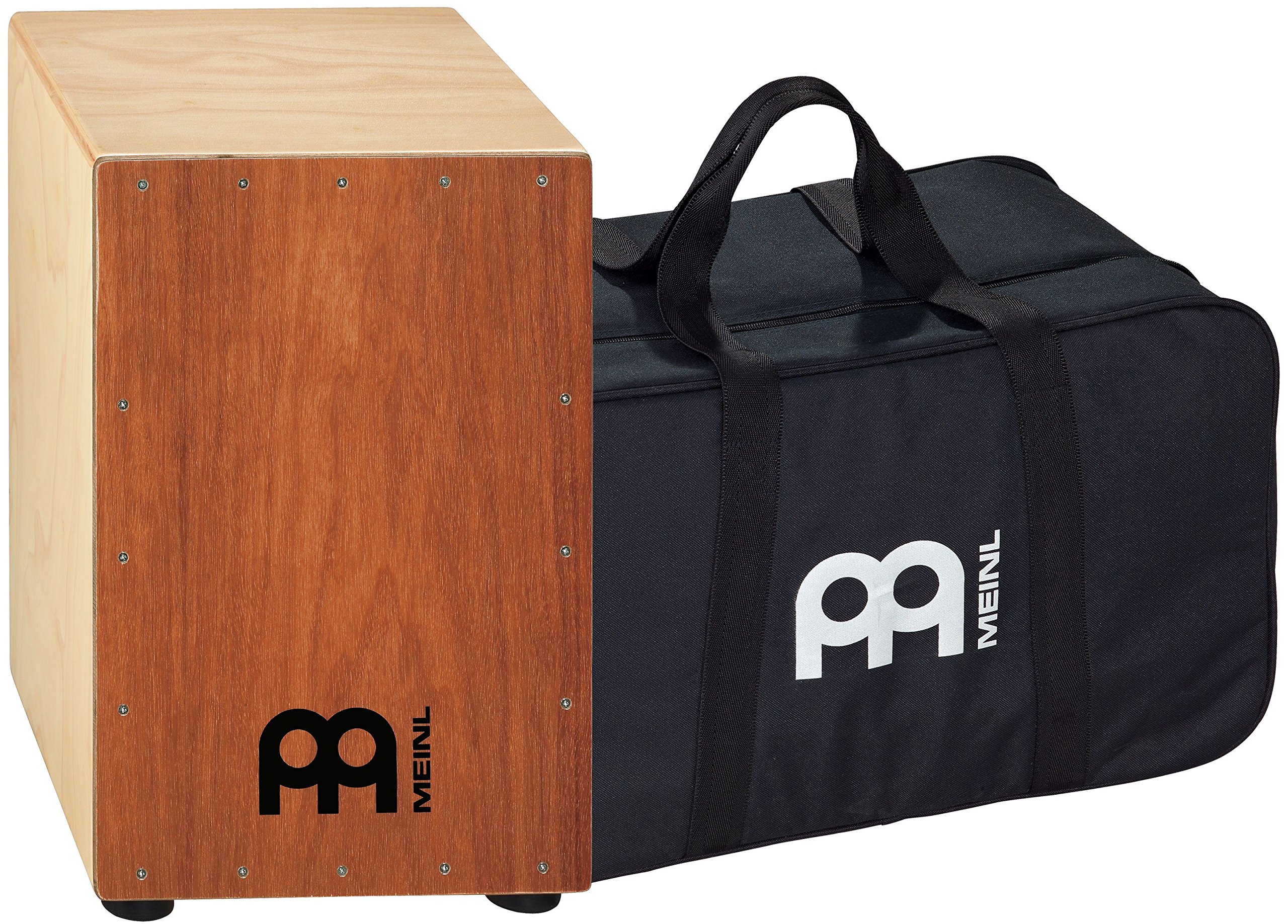 Meinl Percussion HCAJ1MH-M+BAG Headliner Series Mahogany String Cajon with Carry Bag - Perfect for Live Performances, Studio Recording & Acoustic Jam Sessions