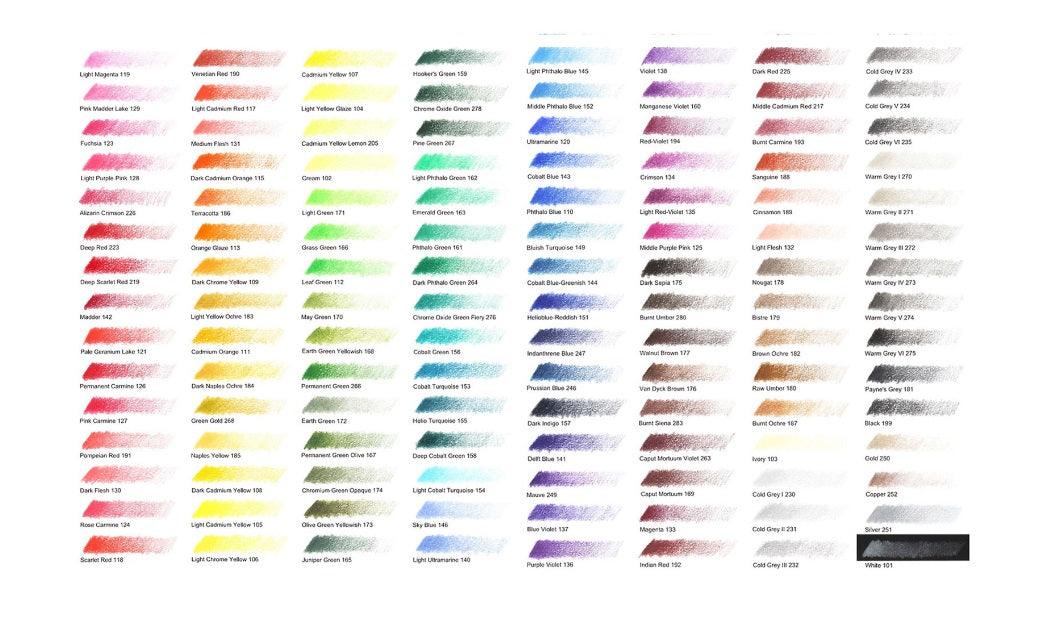Faber-Castell Polychromos 120 Premium Artist Colored Pencils Set in Wooden Case - Professional Drawing & Coloring for Artists, Sketching, Adult Coloring Books & Art Projects