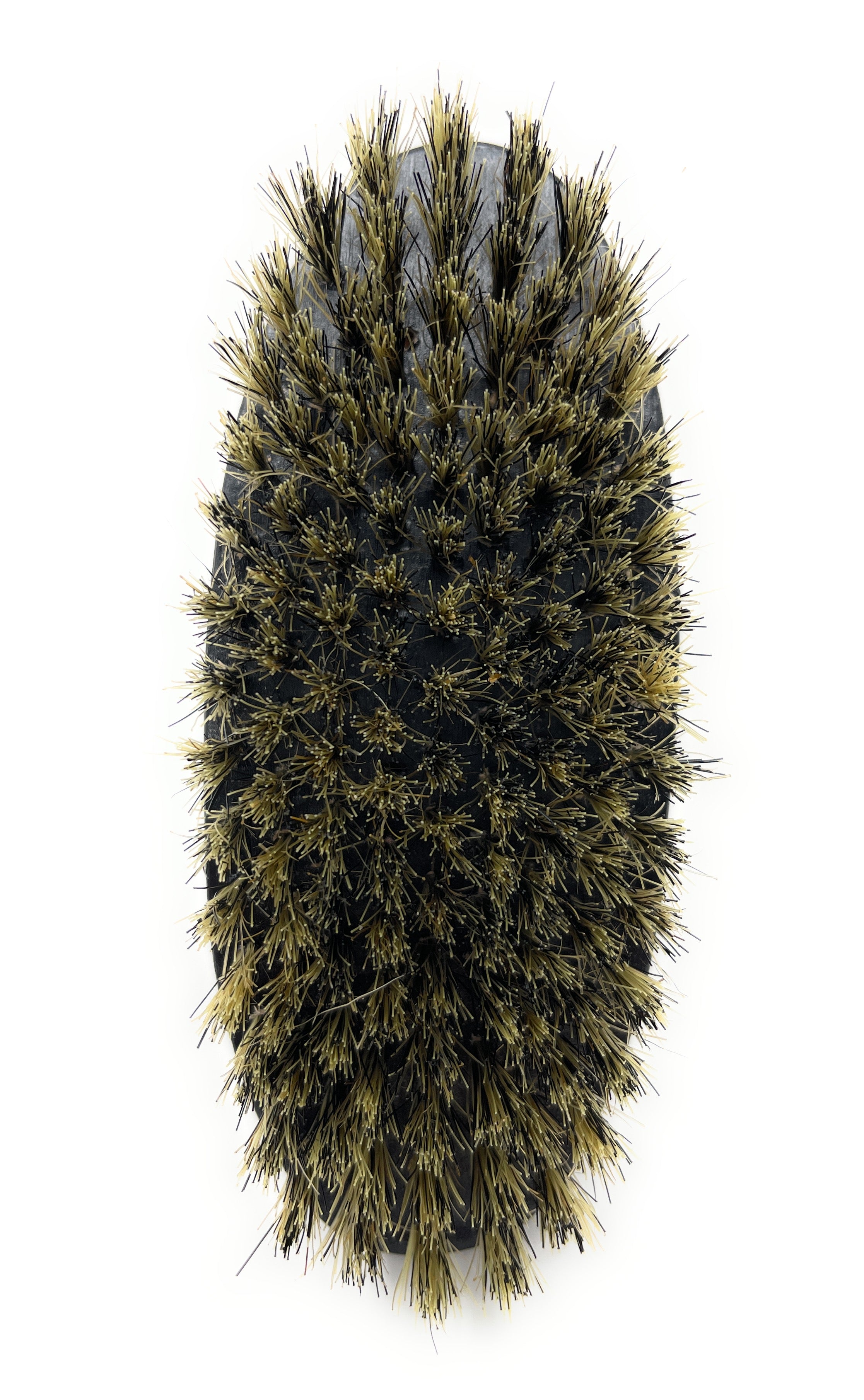 Phillips Military Wood Bristle Beard Brush - Black Wooden Boar Bristle Brush for Short Hair & Stubble - Perfect for Grooming, Styling & Exfoliating at Home or Travel