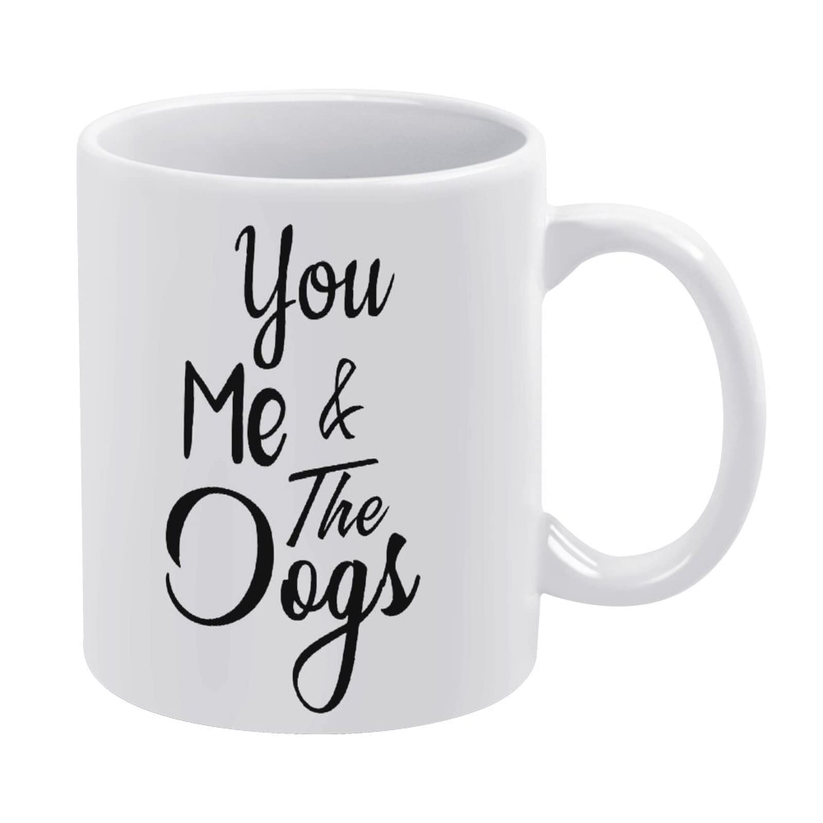 Funny Ceramic Coffee Mug 11 Oz - Novelty Gift for Women & Men, Perfect for Tea, Milk & Juice - Ideal for Dog Lovers, Couples & Coffee Breaks at Home or Office