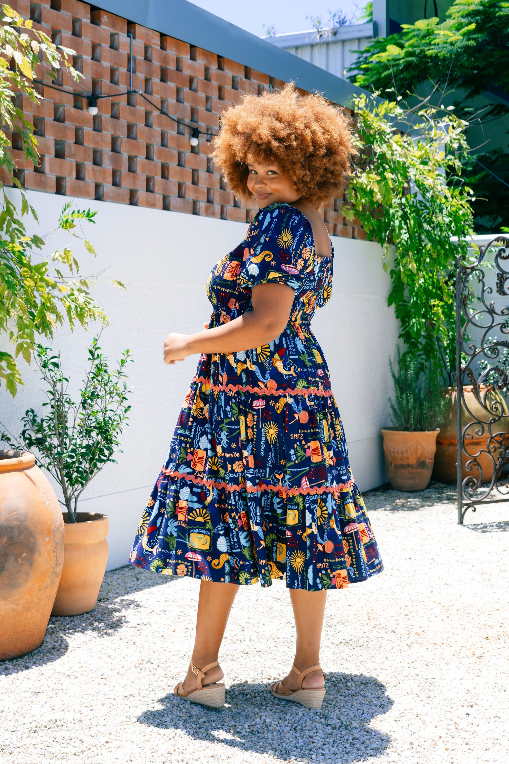 Peri Midi Dress - Flowy Euro Summer Dress for Women | Perfect for Beach Vacations, Date Nights & Summer Parties