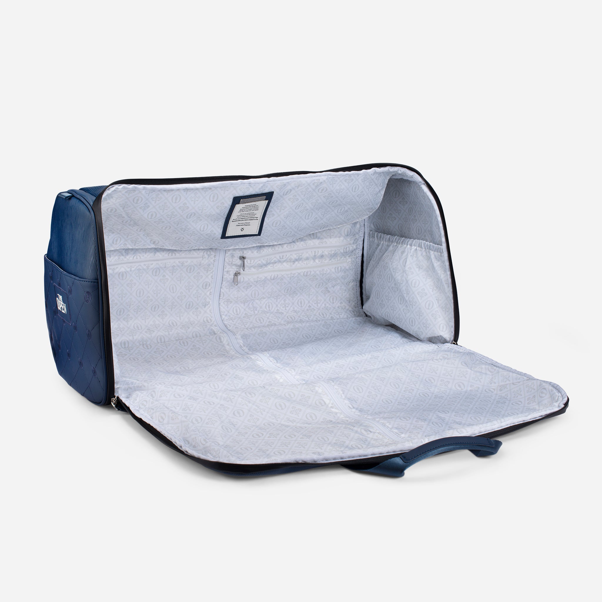 The Open x VESSEL Signature Garment Duffel Bag - Premium Travel & Gym Duffel for Men & Women - Perfect for Business Trips, Workouts & Weekend Getaways