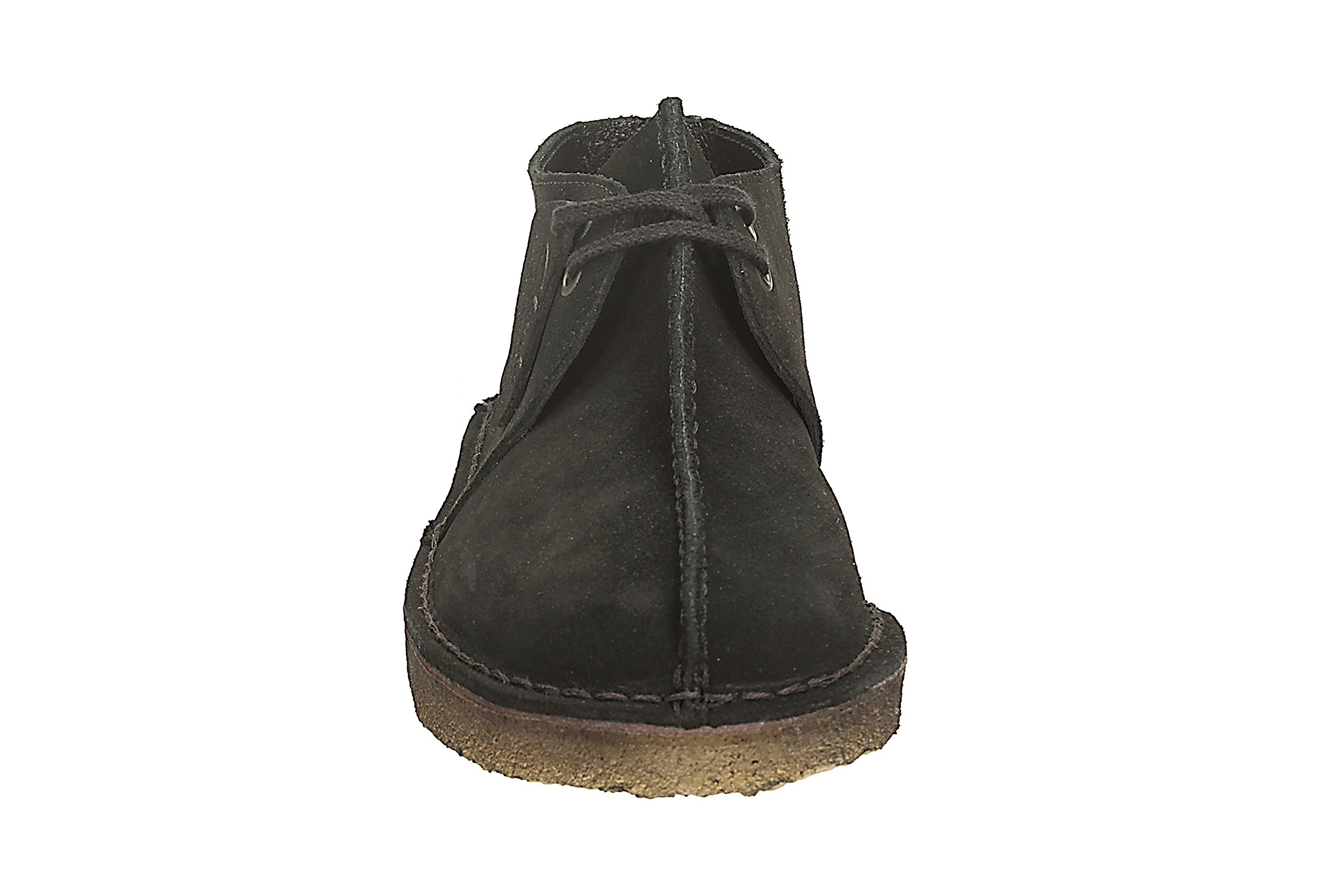 CLARKS Originals Men's Desert Trek Black Suede Casual Shoes Size 9.5 US - Comfortable Walking & Outdoor Lifestyle Footwear for Everyday Wear