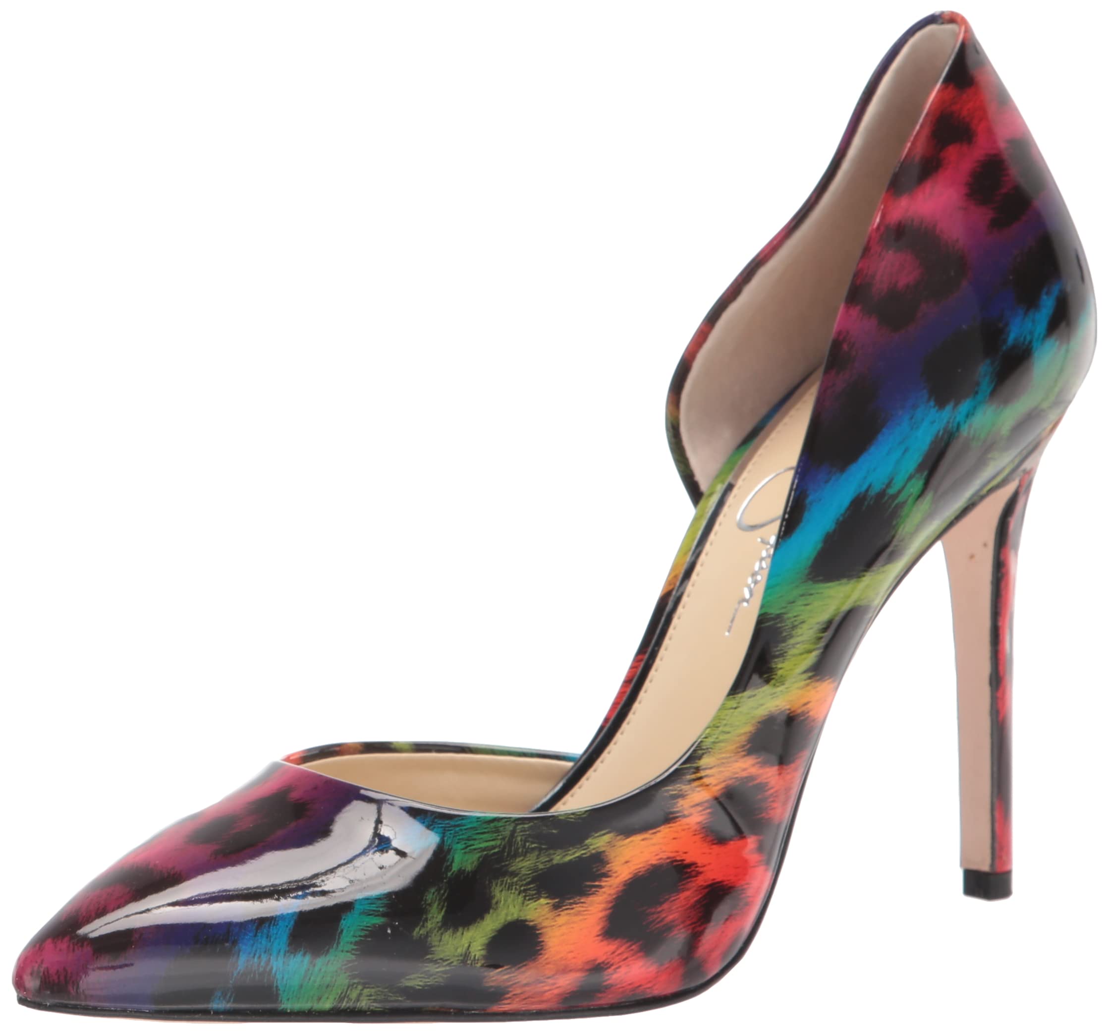 Jessica Simpson Women's Prizma Pointed Toe D'Orsay Heels Pumps - Elegant Dress Shoes for Office, Party & Special Occasions