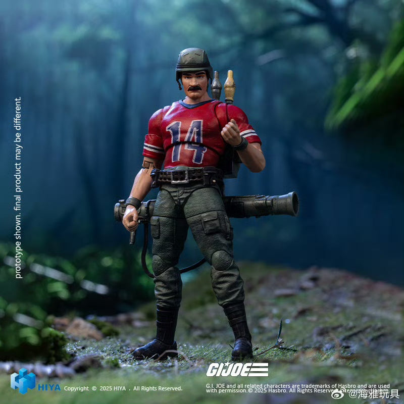 Pre Order 1/18 Scale HIYA 4-Inch G.I.Joe Bazooka Action Figure - Highly Detailed Collectible Military Toy for Display & Play - Perfect for Collectors and G.I.Joe Fans