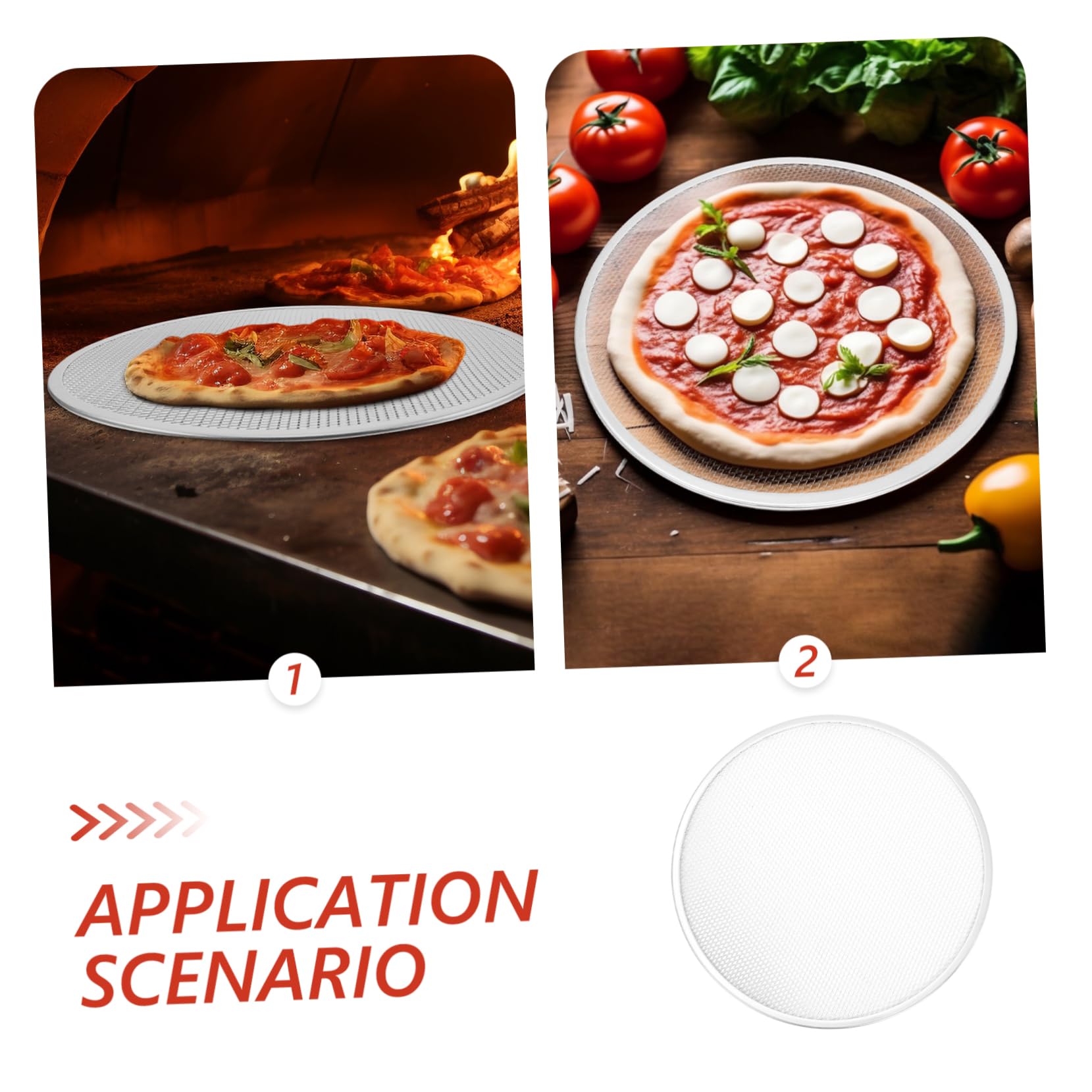 DOITOOL 17 Inch Nonstick Perforated Pizza Pan - Round Baking Sheet for Pizza, Fries, Bread & Cookies - Heavy Duty Oven Safe Bakeware for Home & Commercial Kitchens - Perfect for Parties, BBQs & Family Dinners