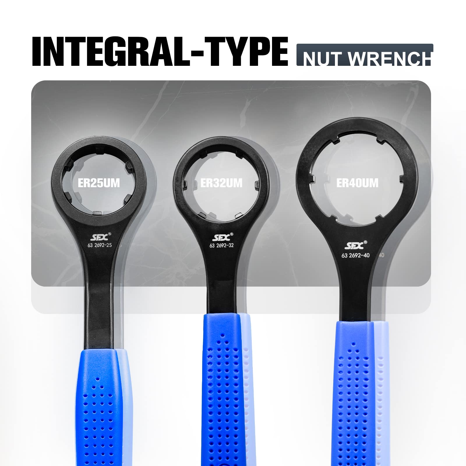 ER25UM ER32UM ER40UM Collet Nut Wrench Set - CNC Lathe Tool for ER25 ER32 ER40 Collet Chucks - Perfect for Milling, Drilling & Metalworking Projects