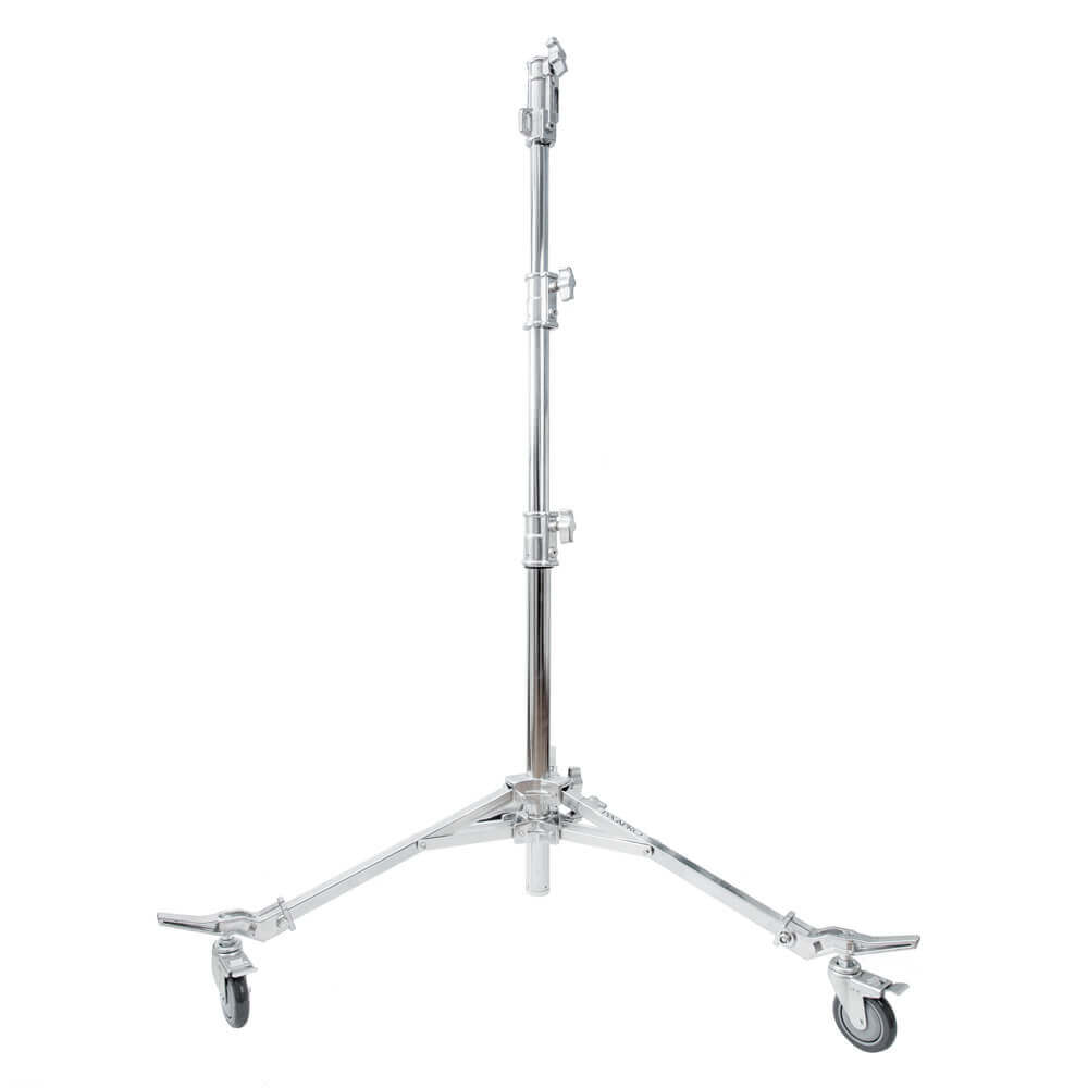 Professional Stainless Steel Studio Boom Stand for Photography & Video Lighting - Heavy Duty Adjustable Light Stand for YouTube, Podcast, and Film Production