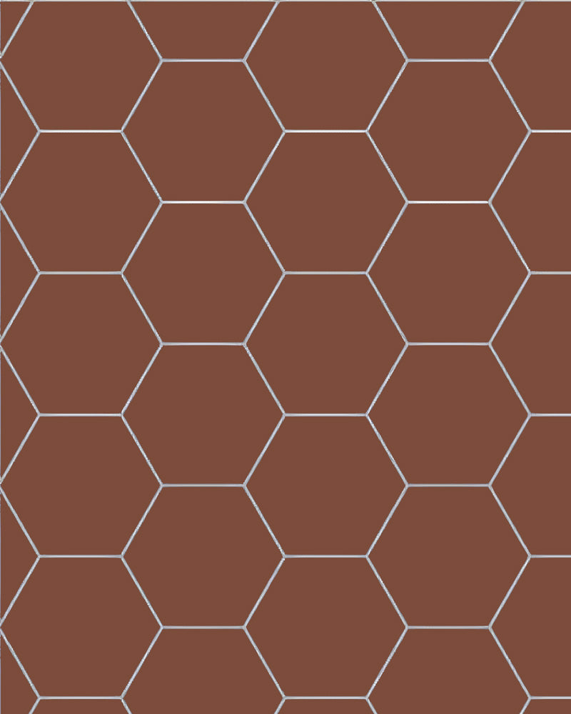 Klinker Hexagon 15x15 cm Red Winckelmans Granite Tile - Perfect for Kitchen Backsplash, Bathroom Flooring & Outdoor Patio Design