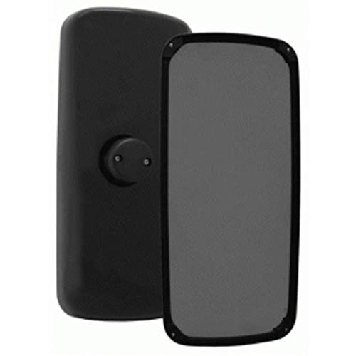 Black Plastic Aero Mirror Head Replacement for Freightliner Columbia, M2, DuraStar & TranStar Trucks | Durable Aftermarket Side Mirror Upgrade for Improved Visibility & Aerodynamics