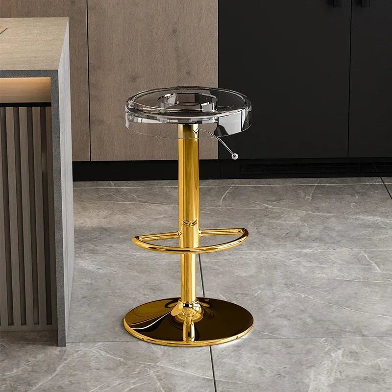 Premium Acrylic Kitchen Island Bar Stool - Modern High-End Counter Stool for Dining & Entertaining - Perfect for Home, Restaurant & Cafe Use