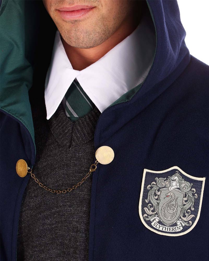 1920s Vintage Slytherin Robe for Adults - Harry Potter Inspired Wizard Costume - Perfect for Halloween, Cosplay, and Themed Parties
