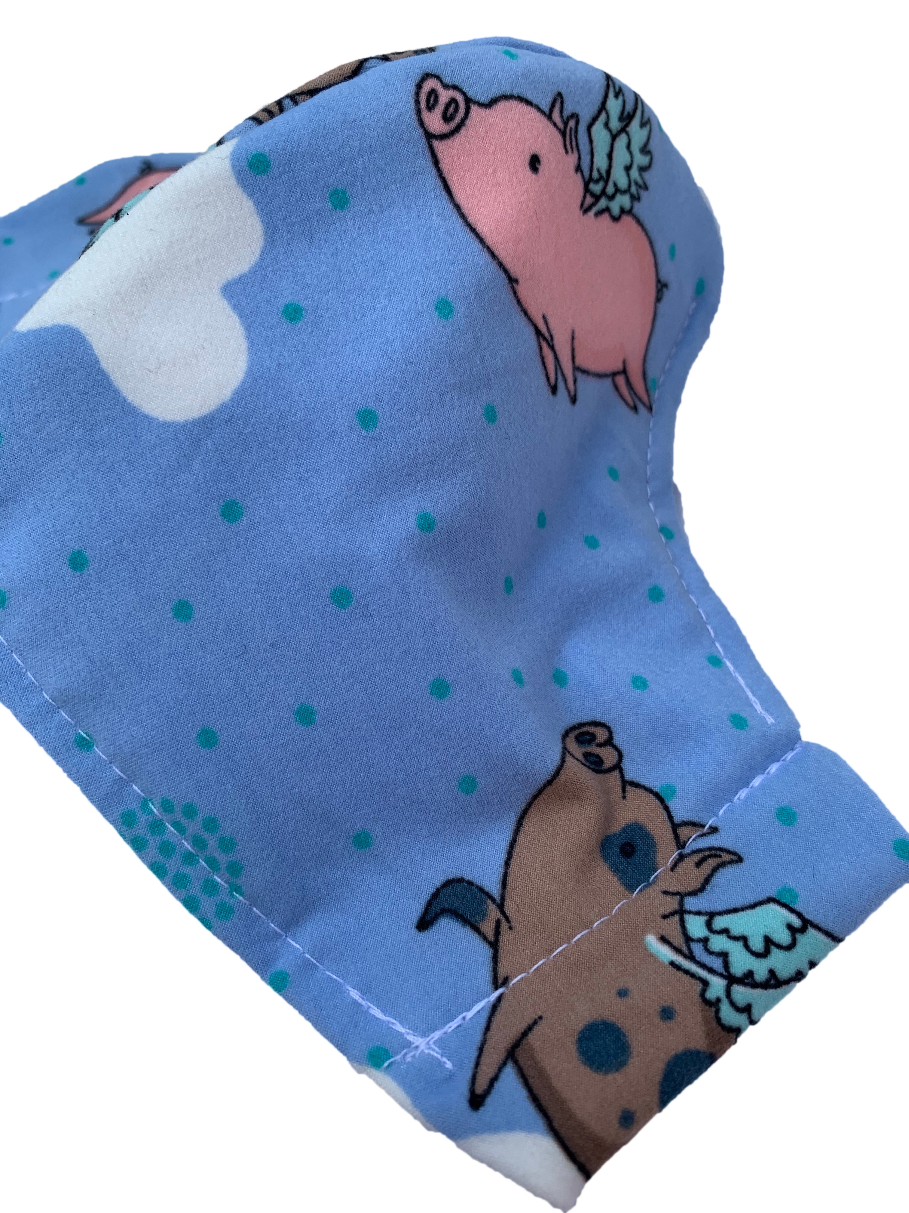 Funny When Pigs Fly Face Mask - Reusable Cloth Mask for Adults - Perfect for Costume Parties, Halloween, and Everyday Humor