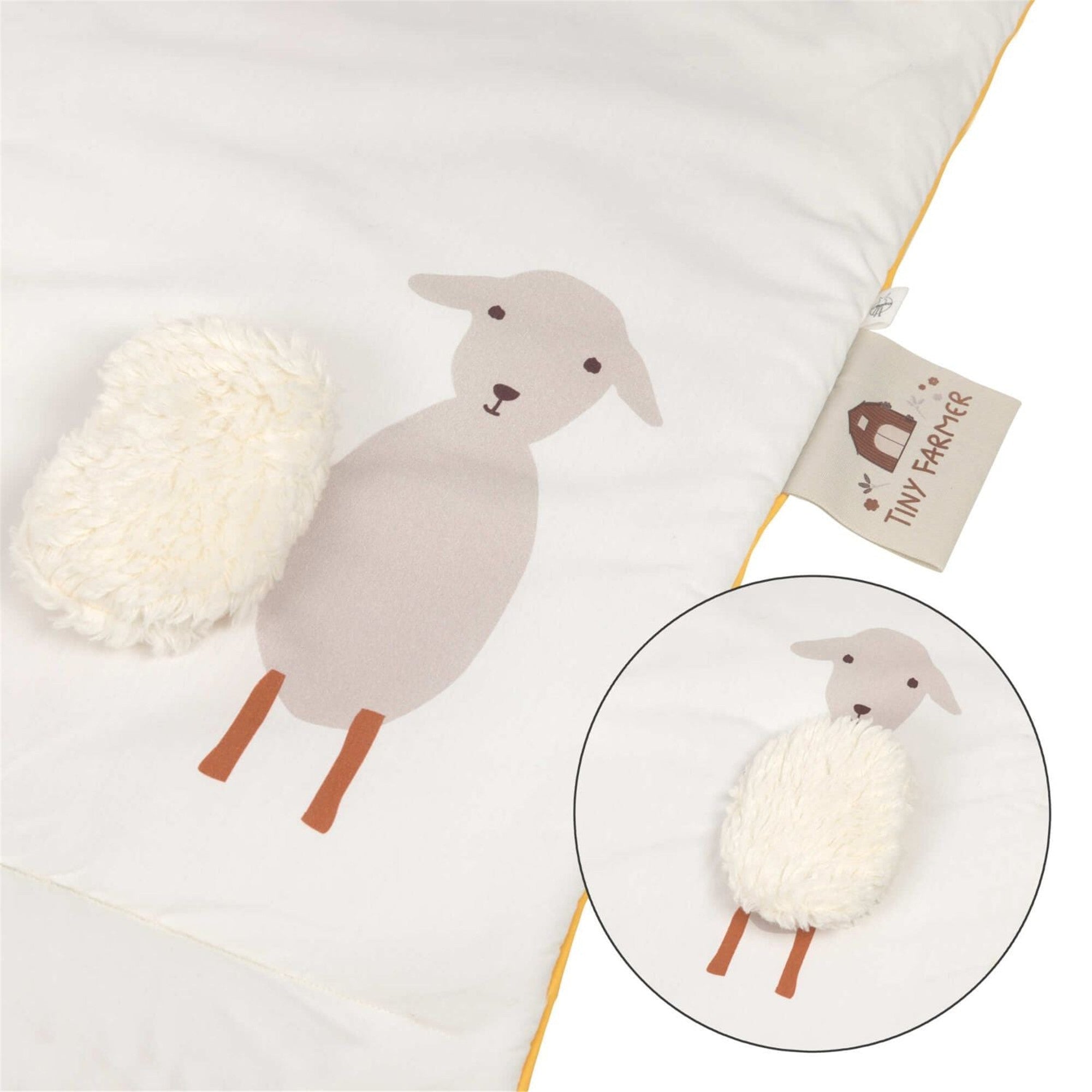 Lassig Tiny Farmer Activity Toy Blanket - Soft Baby Play Mat for Tummy Time & Sensory Development - Perfect for Nursery, Daycare & Travel