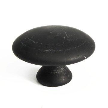 1Pcs Natural Black Bian Stone Gua Sha Massage Tool - Mushroom Shape for Face & Body, Improves Blood Circulation & Metabolism - Perfect for Relaxation, Skincare & Pain Relief