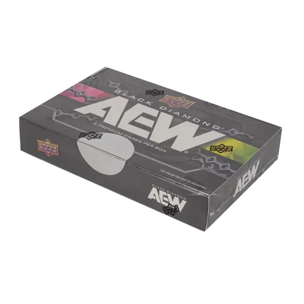 2024 Upper Deck AEW Black Diamond Hobby Box - Collectible Trading Cards for Wrestling Fans | Perfect for Collectors, Gifts & Display