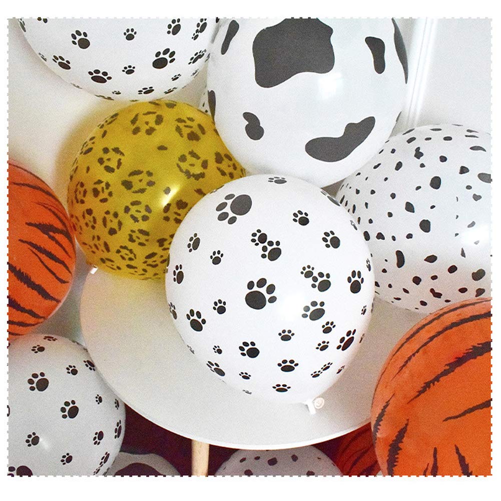 61 PCS Jungle Animal Birthday Party Decorations Set - Tiger & Giraffe Balloons, Cake Toppers - Perfect for Kids Birthday, Baby Shower, Christmas & Halloween Parties - Create Wild Jungle Theme for Weekend Banquets & Family Celebrations