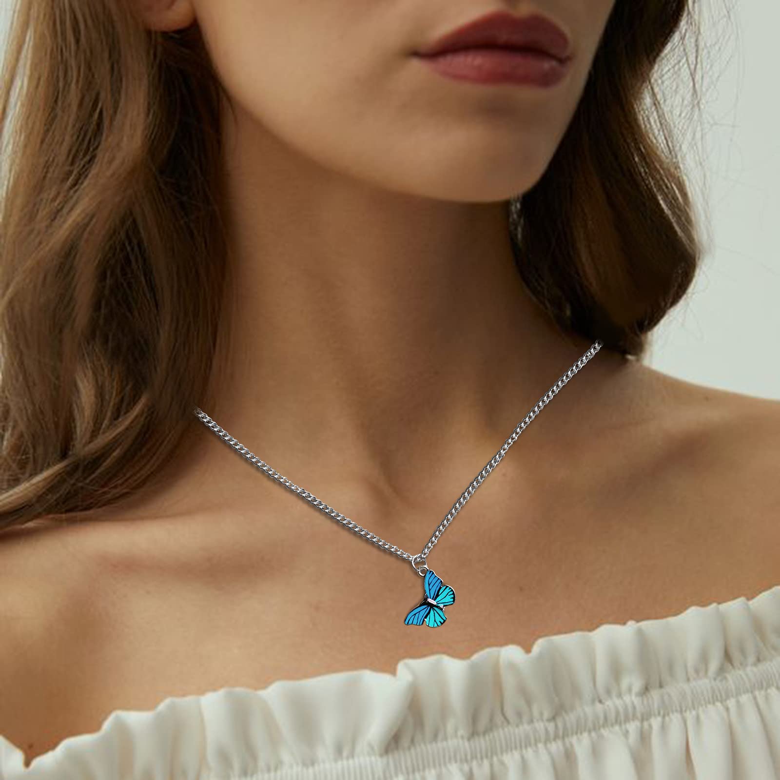 Elegant Cute Sweet Clavicle Chain Necklace for Women - Dainty Fashion Pendant Jewelry - Perfect for Date Night, Party & Everyday Wear (One Size)