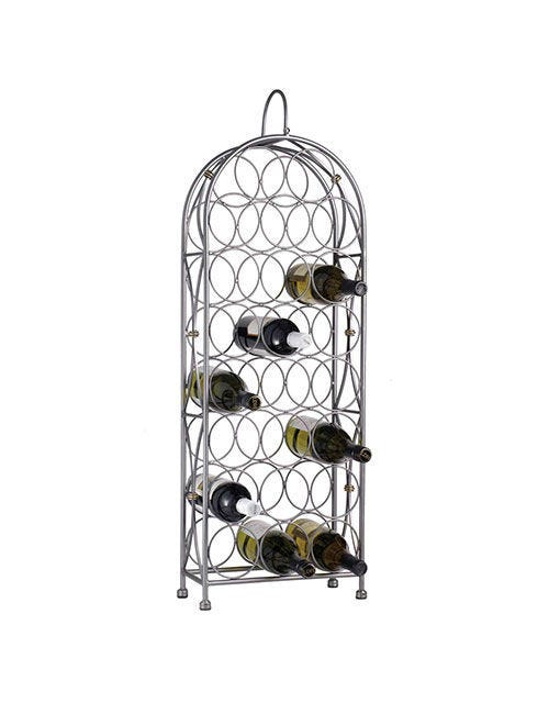 Premium Wooden Wine Rack for 12 Bottles - Elegant Chateau Style Wine Storage for Home Bar, Kitchen, or Dining Room - Perfect for Wine Collectors and Entertaining Guests