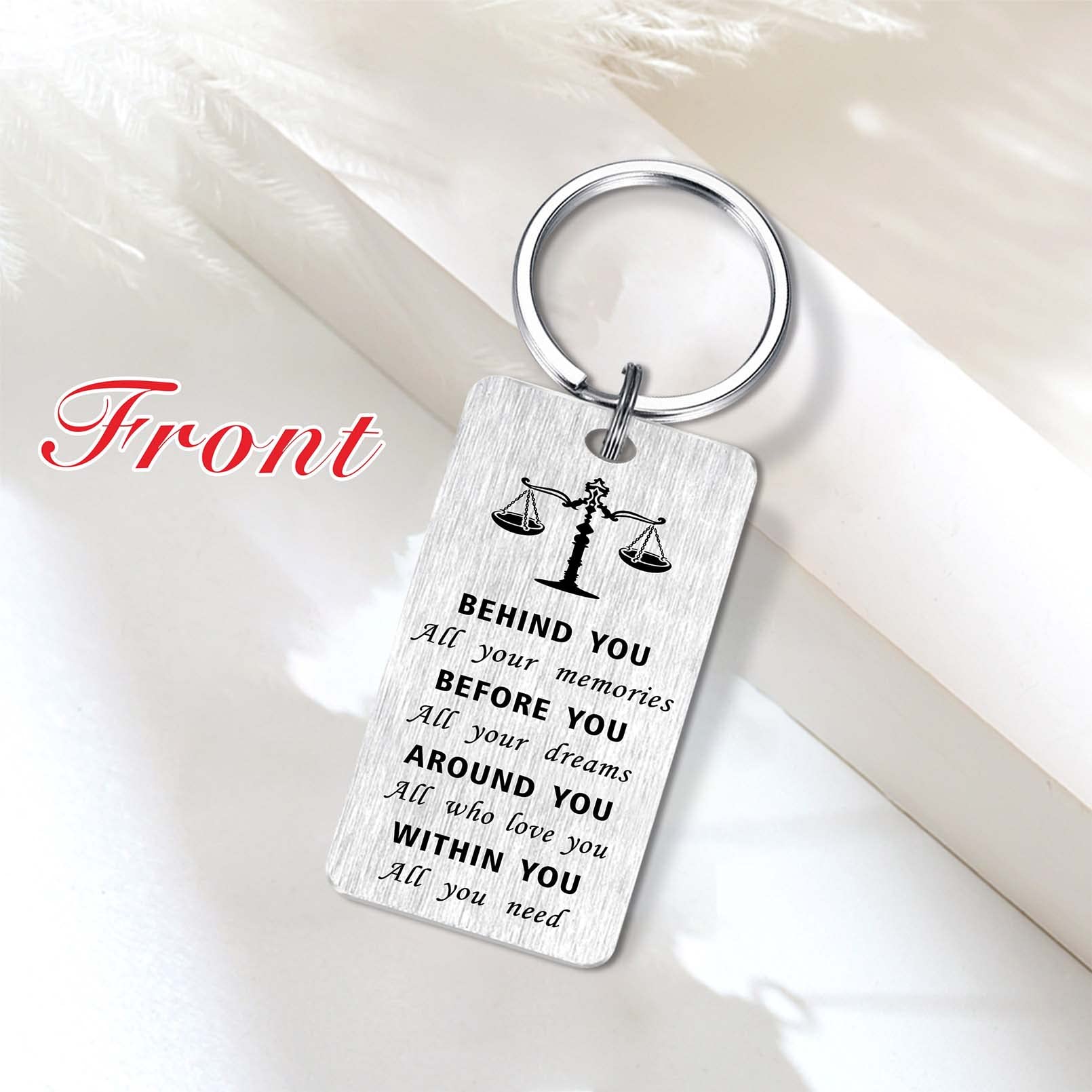 2025 Graduation Gifts - Personalized Class of 2025 Keychain with 'Behind You All Your Memories' Engraving - Perfect Graduation Present for High School & College Grads - Great for Commencement, Yearbook Signings & Alumni Reunions