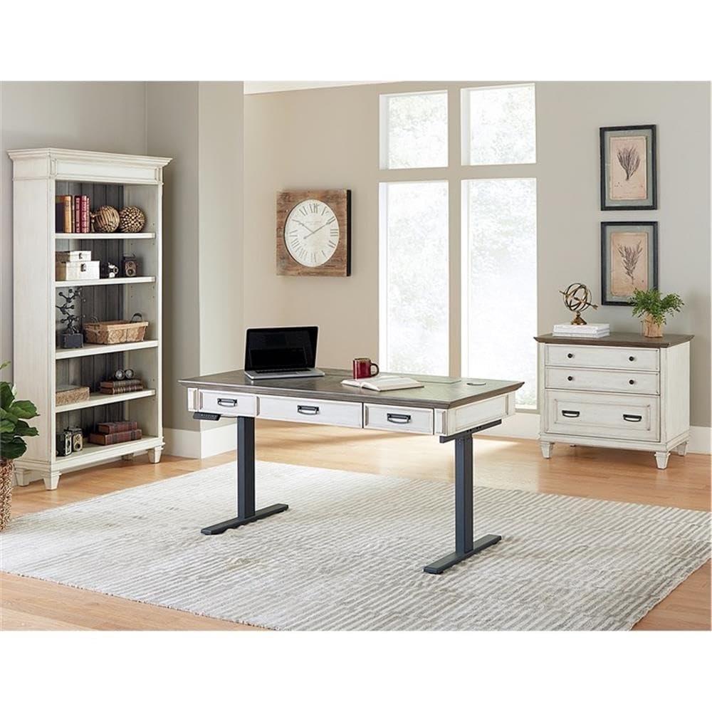 Martin Furniture Open Bookcase - White Modern Bookshelf for Living Room, Bedroom & Office - Stylish Storage for Books, Decor & Essentials