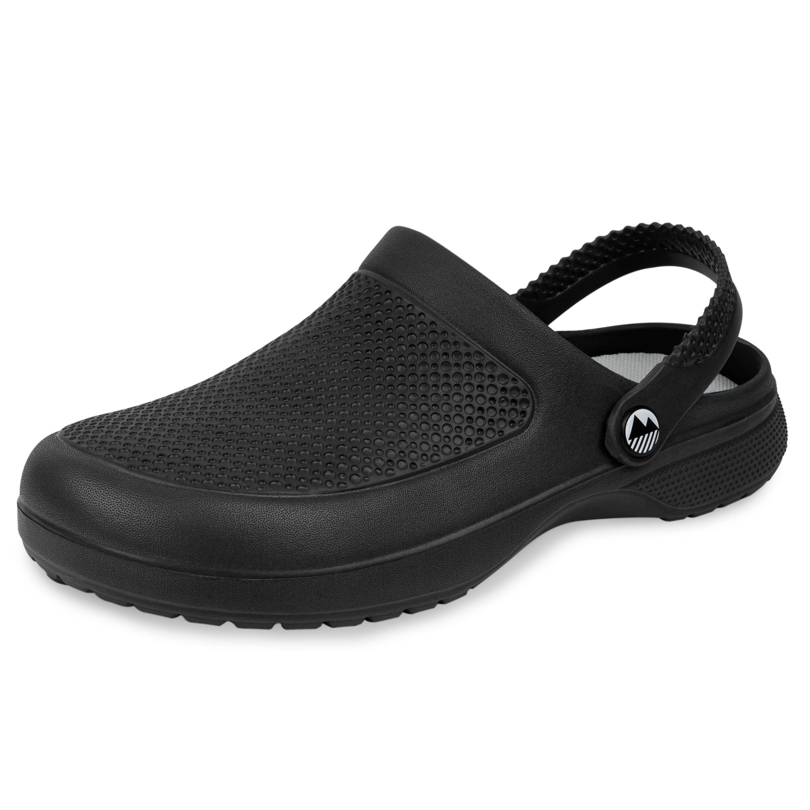 Men's Textured Garden Clogs - Comfortable Slip-Resistant Outdoor Shoes for Gardening, Yard Work & Beach Wear