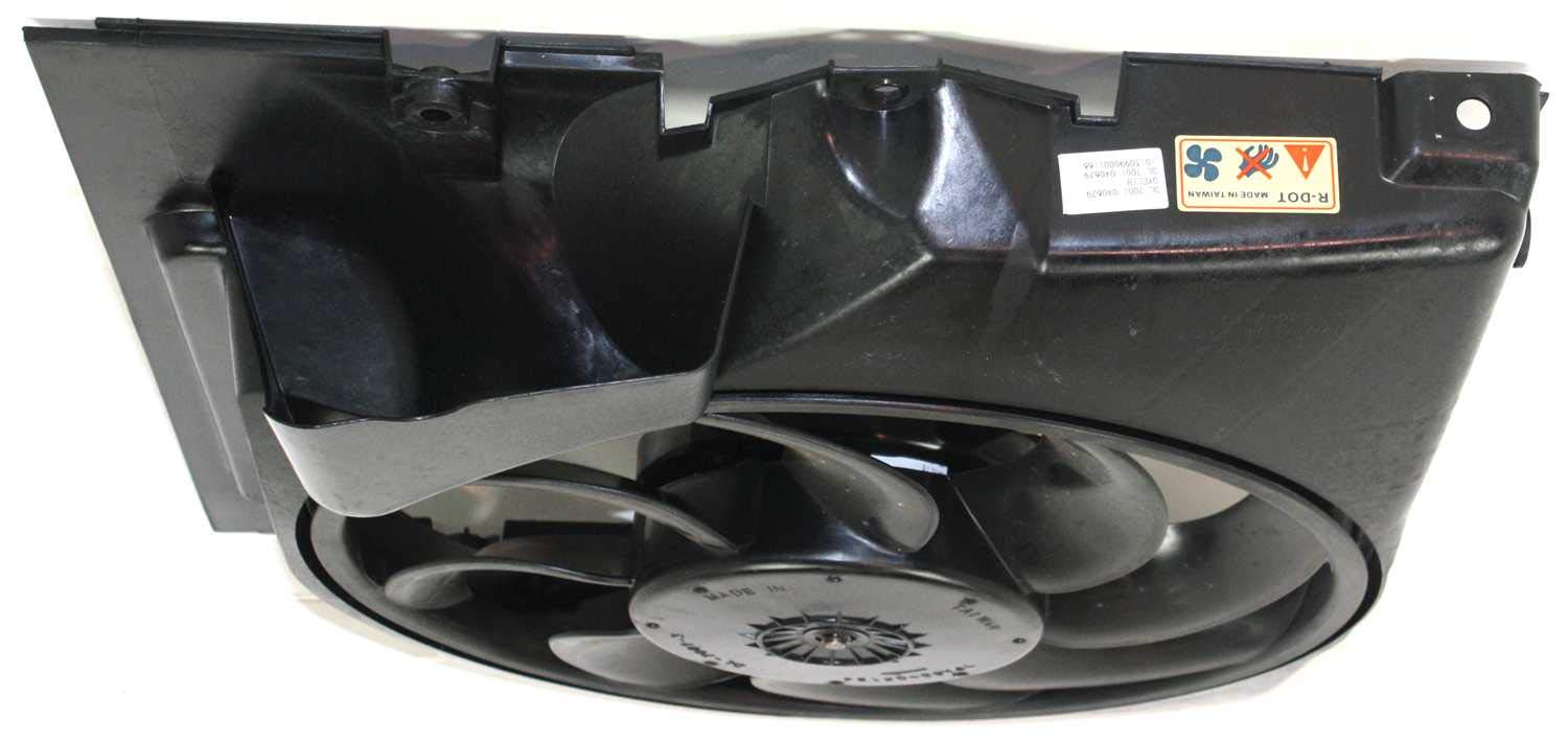 Evan-Fischer A/C Condenser Fan Assembly Replacement for BMW 3-Series (1992-1999) - Compatible with 4CYL (1992-1995) & 6CYL (1993-1999) Models - Perfect for Cooling System Repair & Summer Driving Comfort