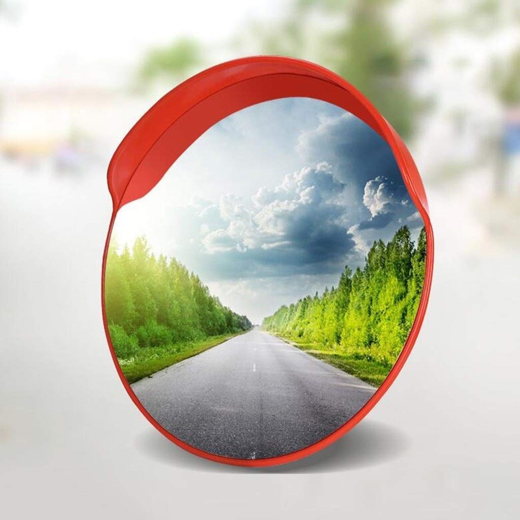 45CM Wide-Angle Convex Safety Mirror - Durable Rain-Proof & Sunscreen Coating for Outdoor Use - Easy Installation Driveway, Parking Lot & Blind Spot Mirror for Enhanced Visibility & Security