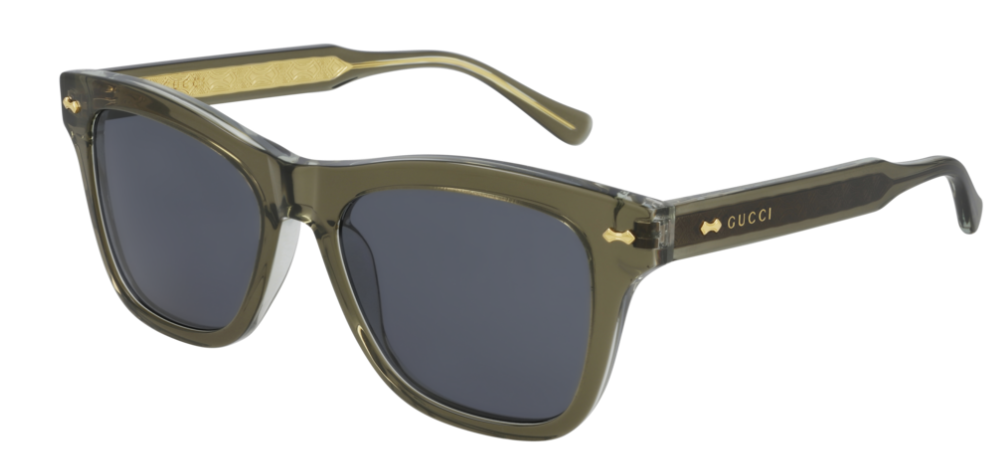 Gucci GG 0910S 002 Green & Blue Polarized Sunglasses for Men - UV Protection, Luxury Designer Shades for Driving, Travel & Outdoor Activities