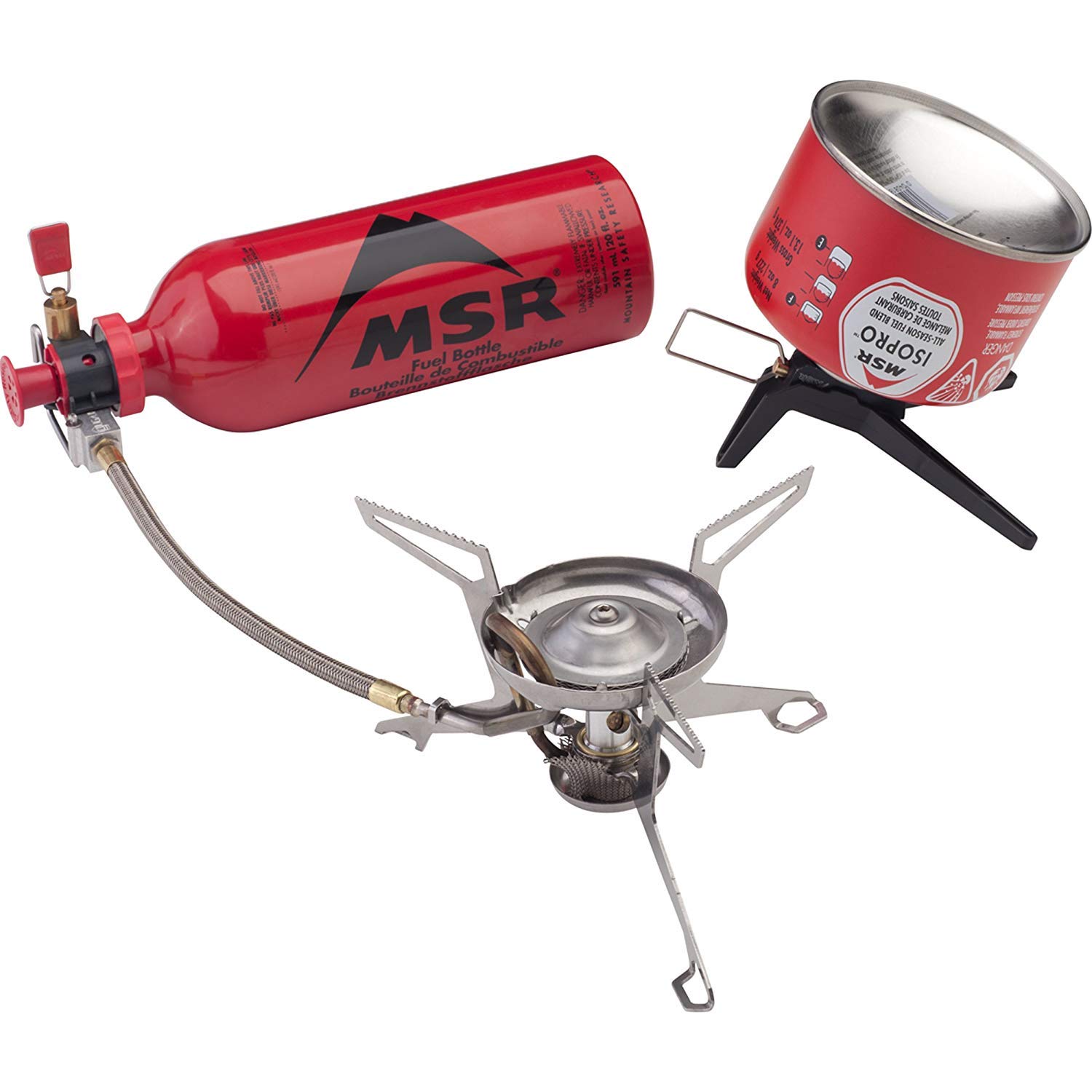 MSR WhisperLite Universal Compact Hybrid Fuel Camping Stove - Lightweight Backpacking Stove for Outdoor Cooking, Hiking & Survival Gear - Perfect for Camping, Backpacking & Emergency Preparedness