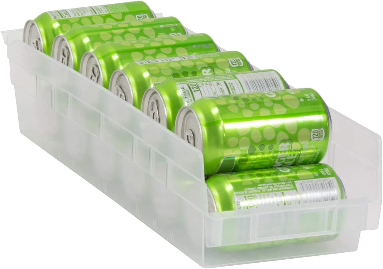 Akro-Mils 30138 Heavy Duty Clear Plastic Shelf Bins - 18
