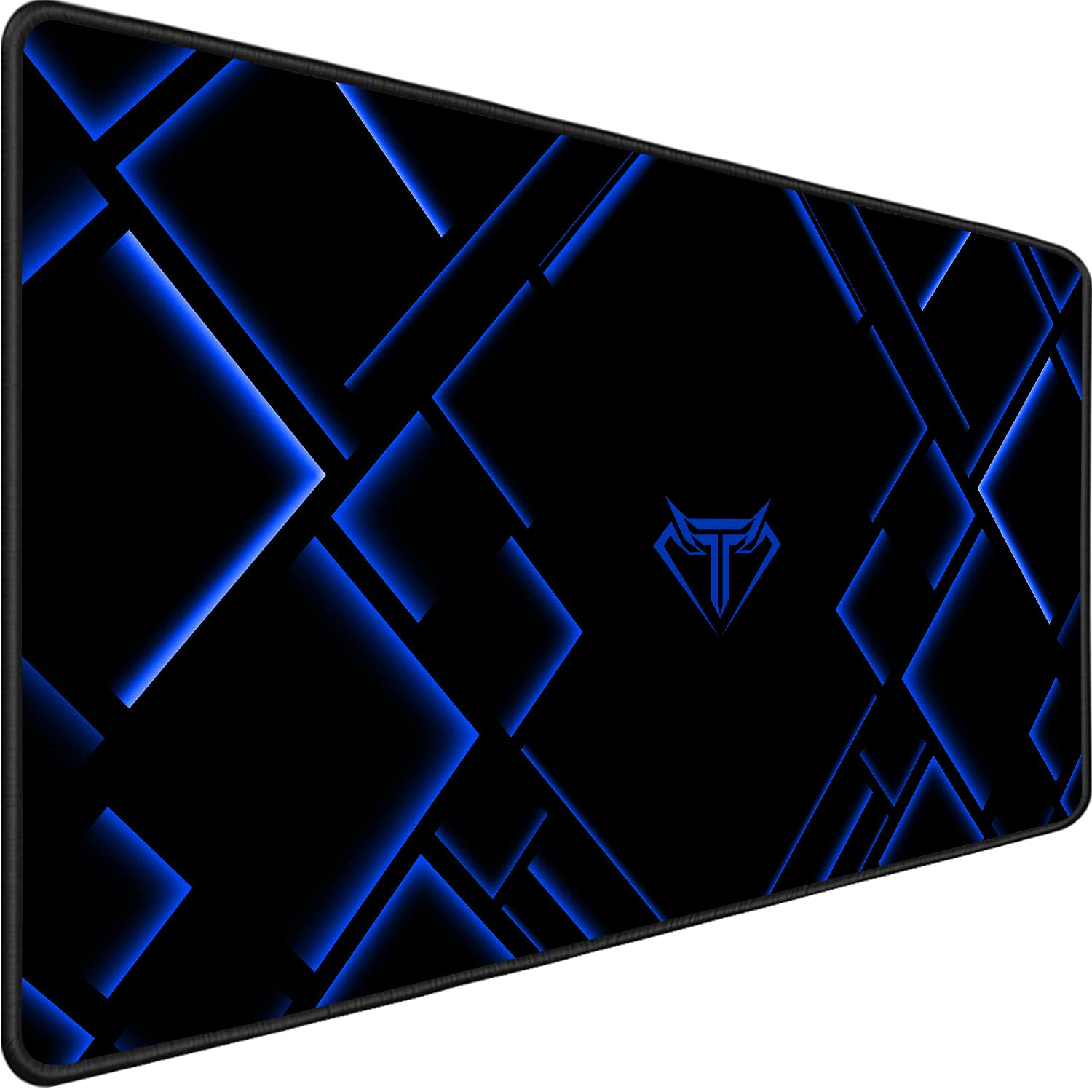 TEDNETGO XXL Extended Gaming Mouse Pad - Extra Large Non-Slip Keyboard Mat with Stitched Edges for PC, Laptop, Office & Home Use | Perfect for Gamers, Work & Study (Blue)