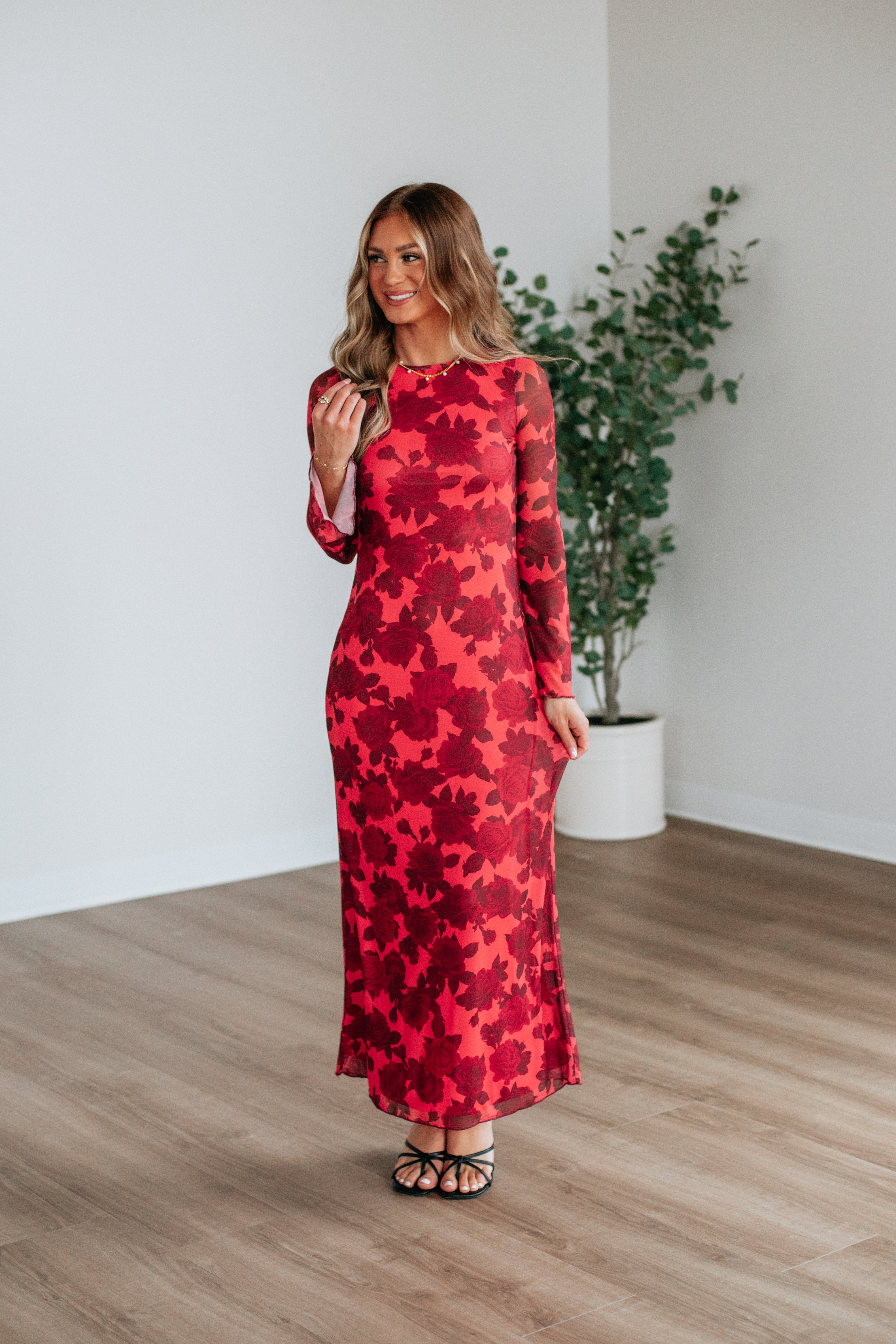 Ellys Floral Dress for Women - Summer Flowy Maxi Dress with Pockets | Perfect for Beach Vacation, Garden Party & Date Night