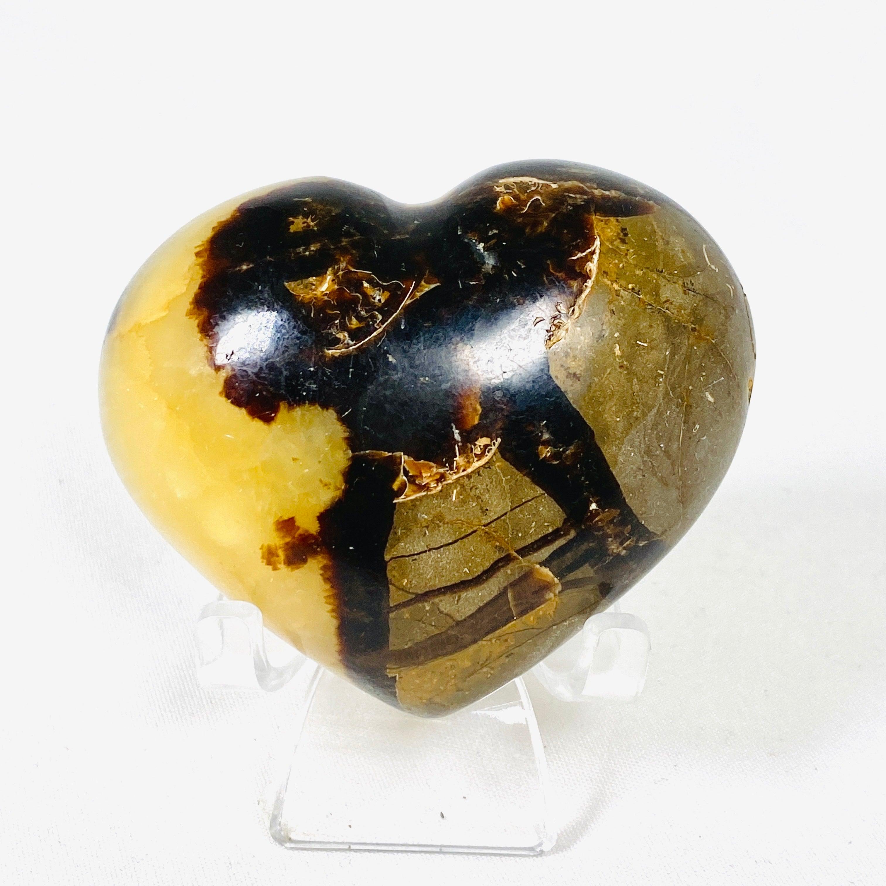 Septarian Jasper Heart SEJH 01 - Natural Stone Crystal for Healing, Meditation & Jewelry Making - Perfect for Home Decor, Spiritual Gifts & Energy Work