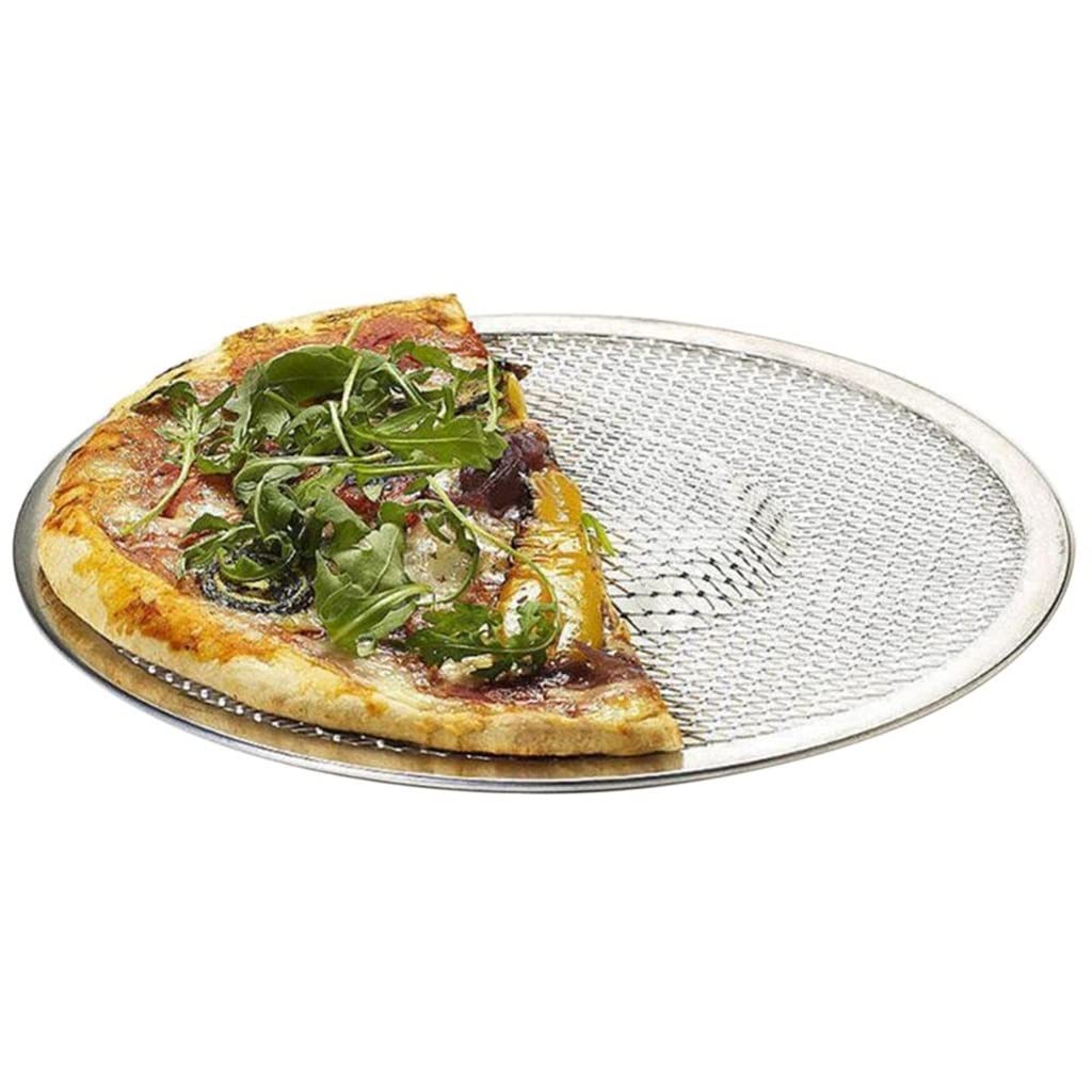 Non-Stick Aluminum Pizza Screen Pan - 8 Inch Seamless Baking Tray for Perfect Homemade Pizza | Durable Metal Mesh Bakeware for Oven & Grill | Ideal for Restaurants, Home Kitchens & Outdoor Cooking