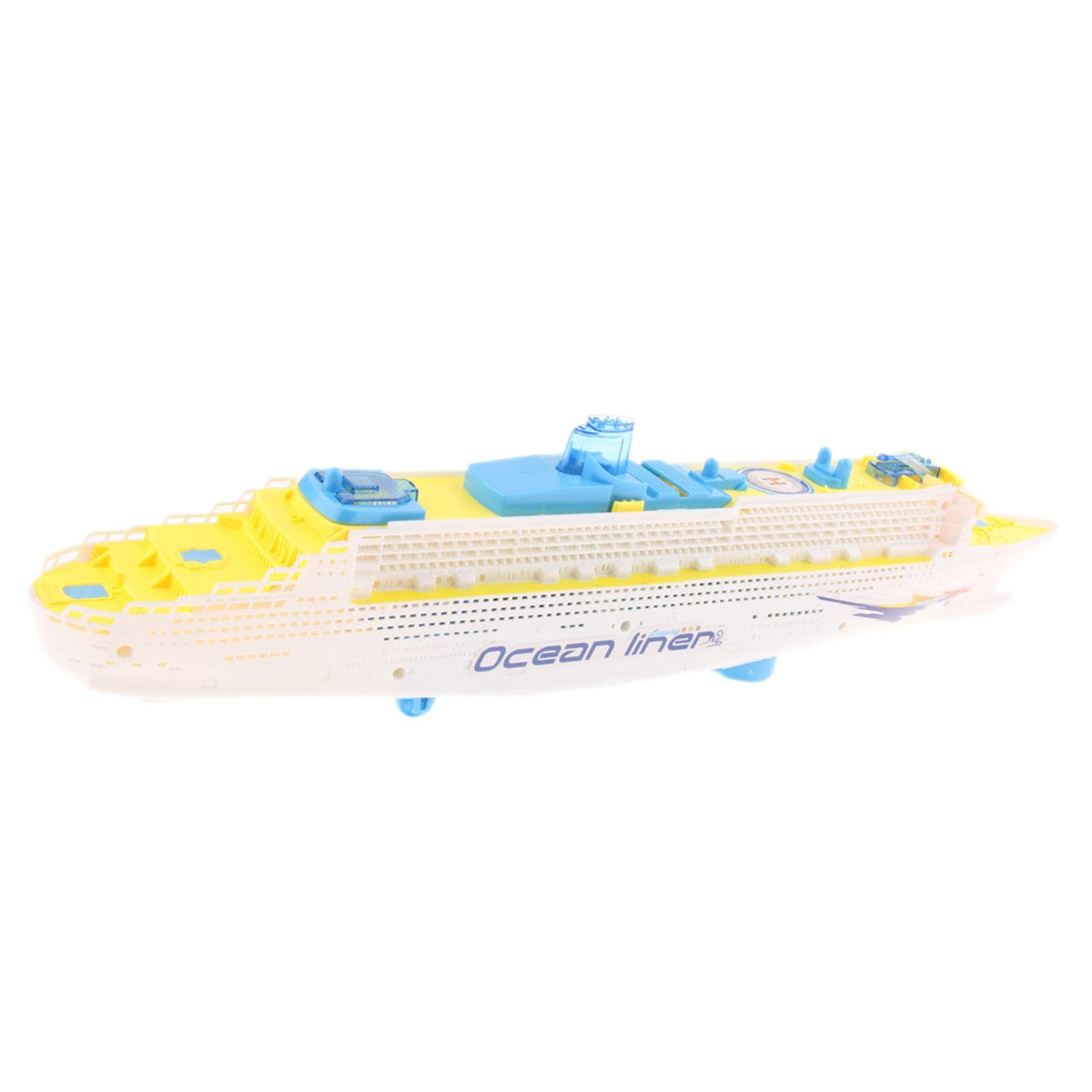 Electric Boat Toy with LED Lights - Remote Control RC Speed Boat for Kids & Adults - Perfect for Pool, Lake, and Bathtub Water Play