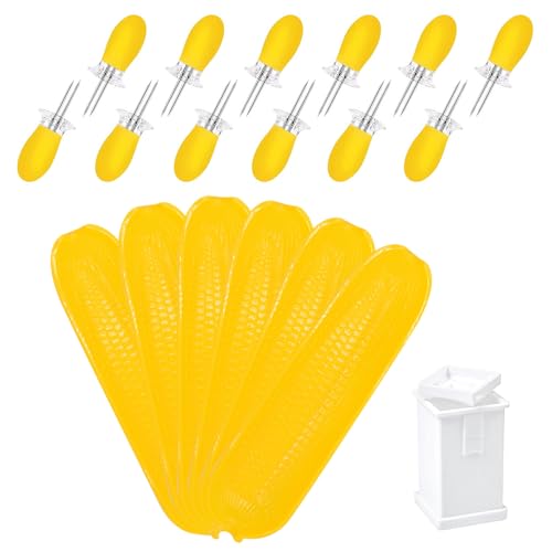 Yellow Corn Dishes and Corn Holders