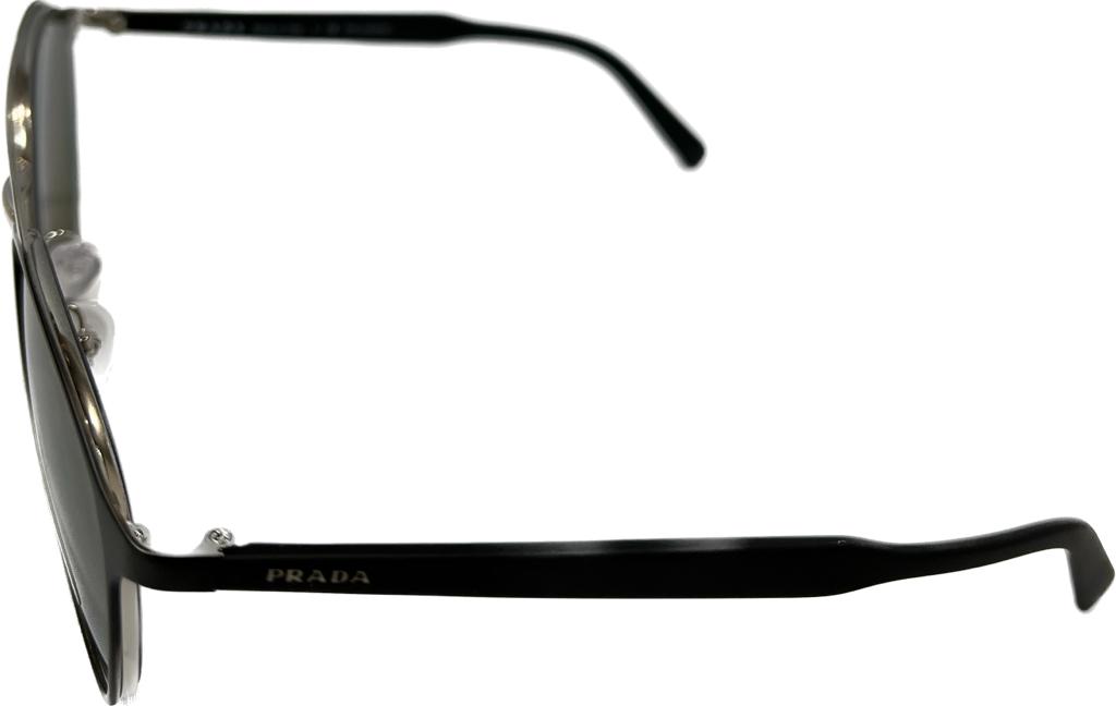 Prada PR62TS 1BO5X1 Sunglasses - Black/Gray Green Polarized Lenses for UV Protection & Fashion | Perfect for Driving, Beach & Outdoor Activities