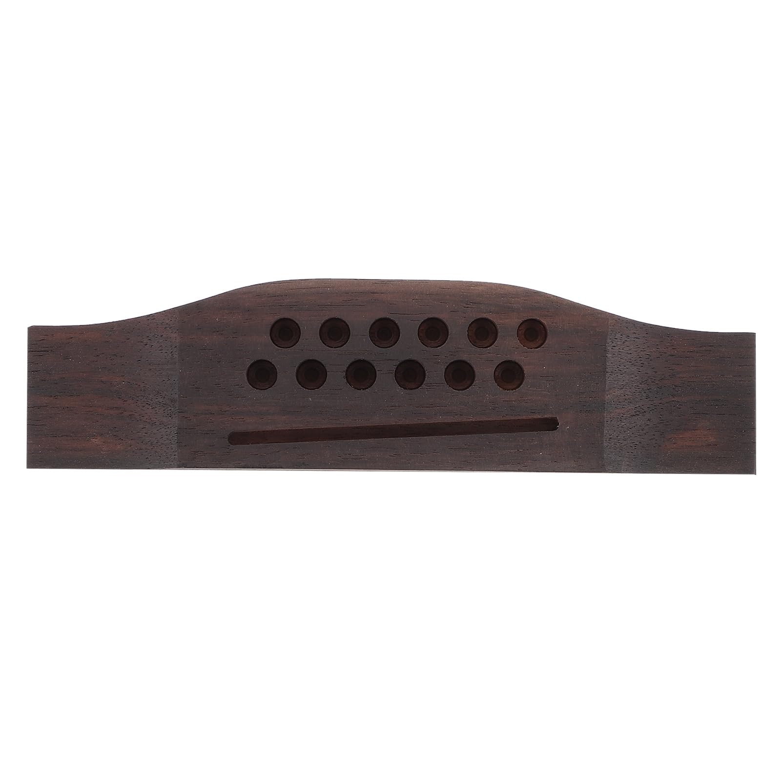 Healifty 12-String Guitar Bridge Tailpiece with Rosewood Saddle - Replacement Part for Folk Acoustic Guitars | Perfect for Guitar Repair & Maintenance