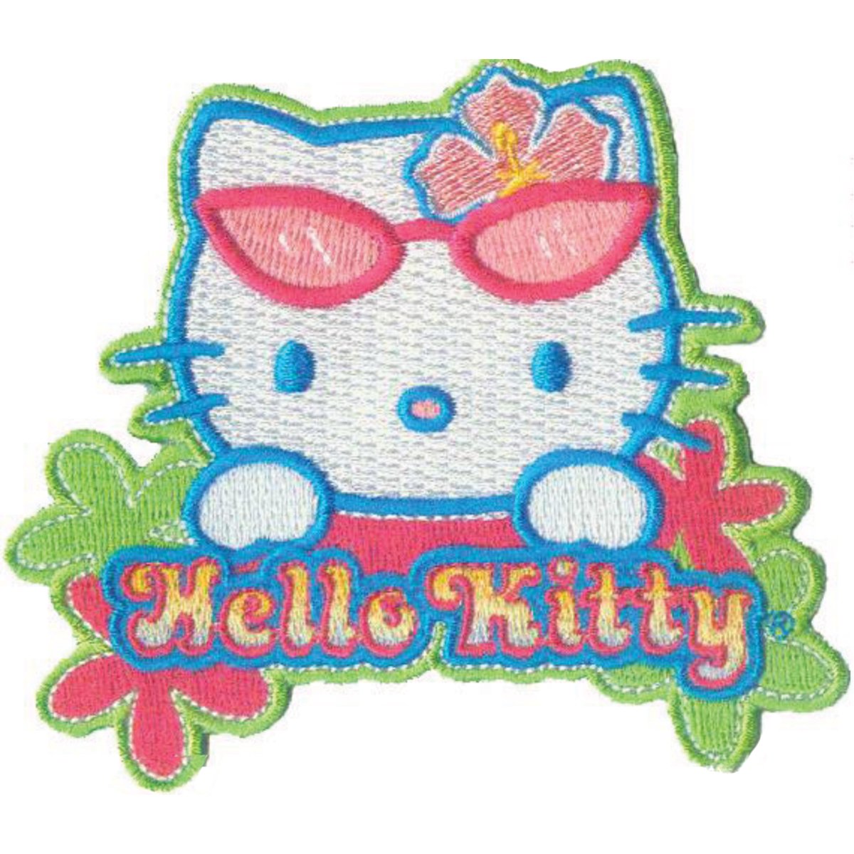 Hello Kitty Beach Break Patch - Cute Iron-On Applique for DIY Clothing, Bags & Accessories - Perfect for Kids Fashion, Cosplay & Craft Projects